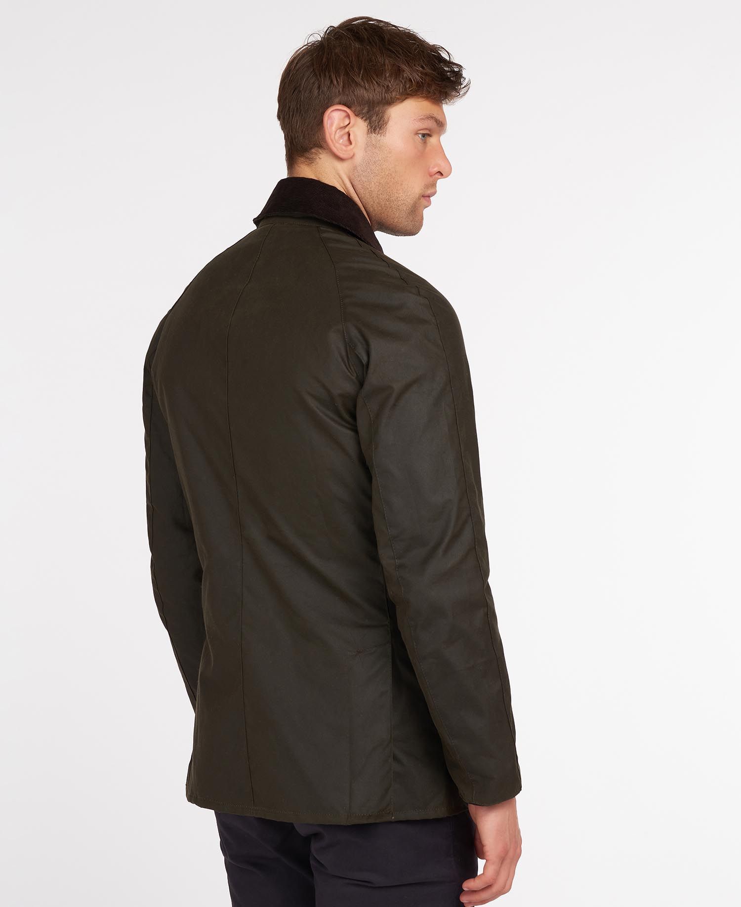 Barbour Ashby Men's Waxed Jackets Black | 057869-KSN