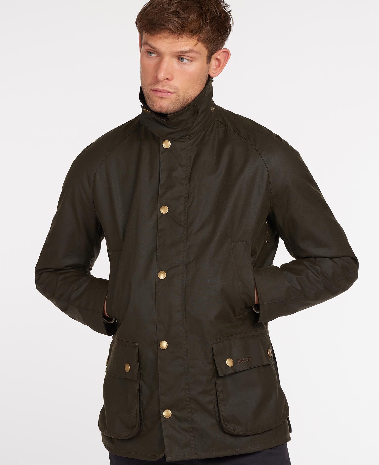 Barbour Ashby Men's Waxed Jackets Black | 057869-KSN