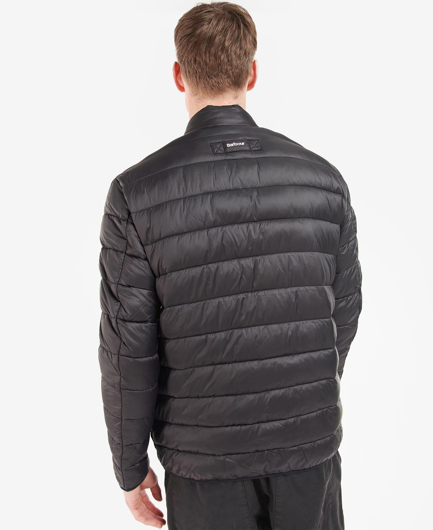 Barbour Baffle Overhead Men's Quilted Jackets Black | 348021-EWT