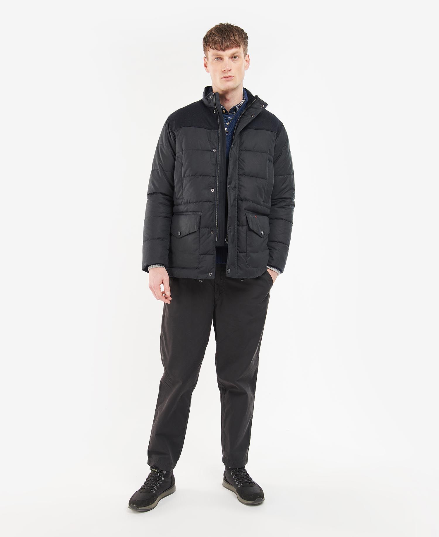 Barbour Baffle Trellon Men's Waxed Jackets Navy | 351076-LZM