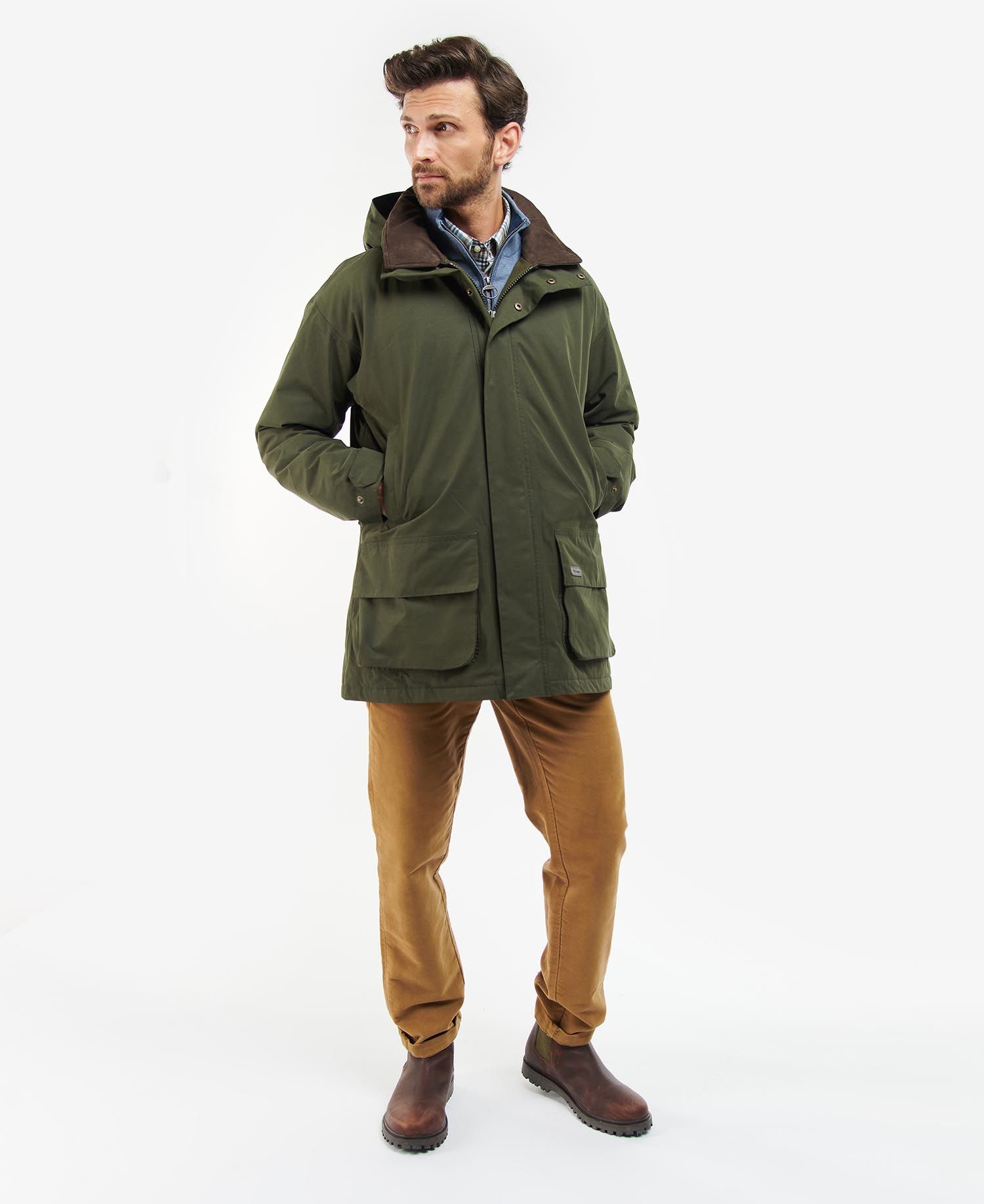 Barbour Beaconsfield Men's Waterproof Jackets Olive | 738145-CEW