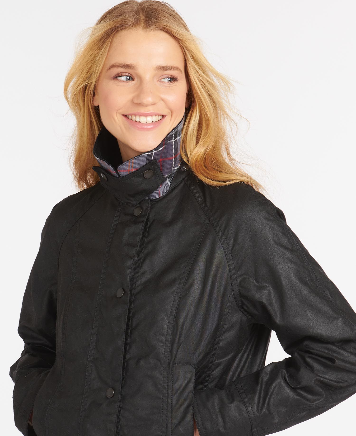 Barbour Beadnell Women's Waxed Jackets Black | 306128-LYF