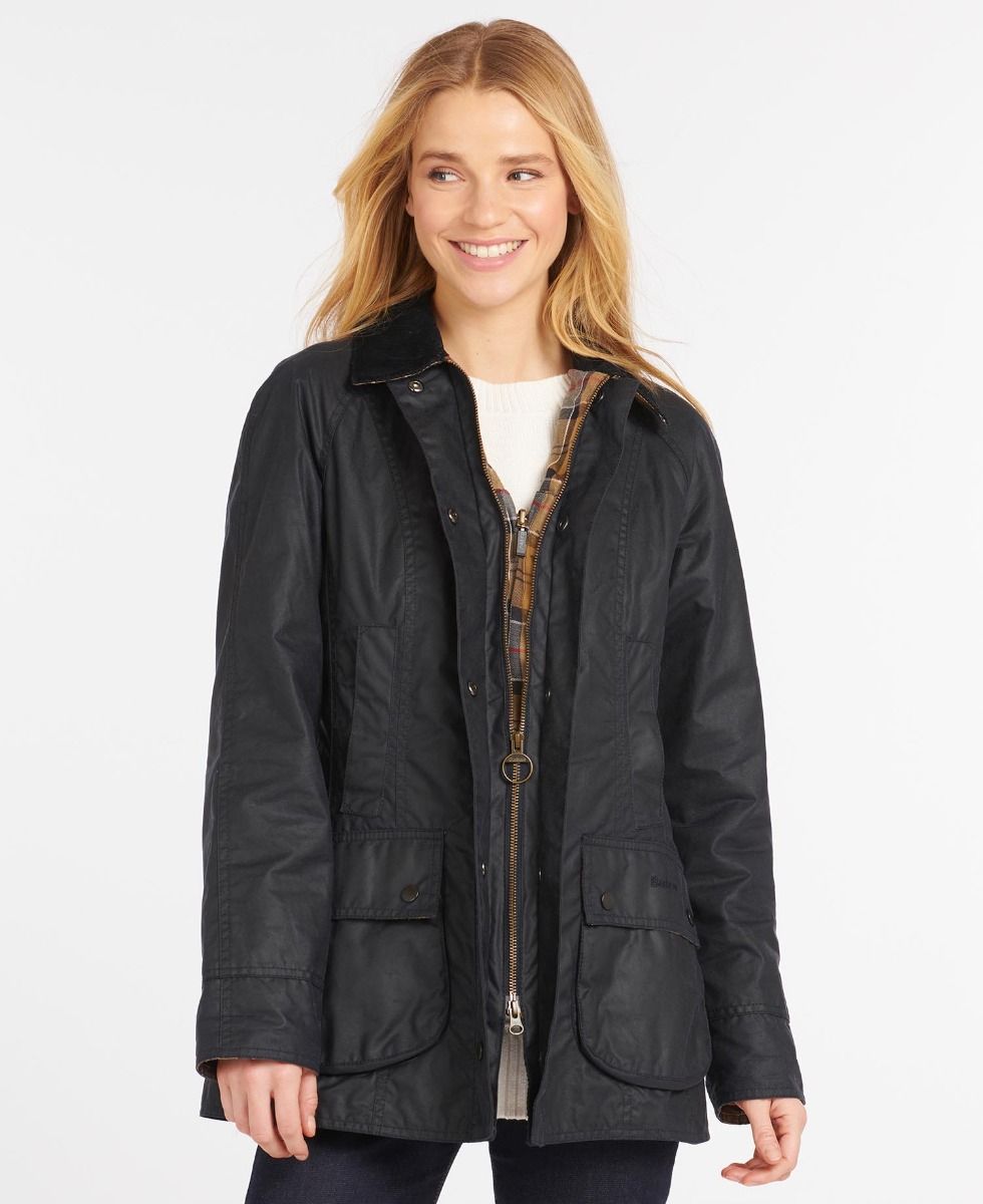 Barbour Beadnell Women's Waxed Jackets Black | 463205-QLI