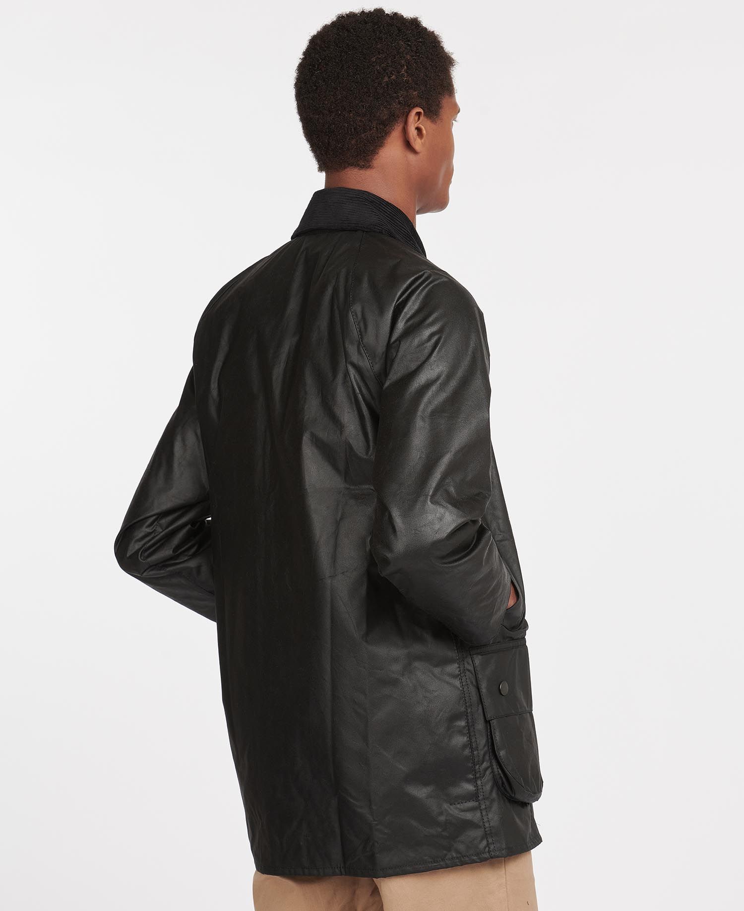 Barbour Beaufort Men's Waxed Jackets Black | 089725-NMX