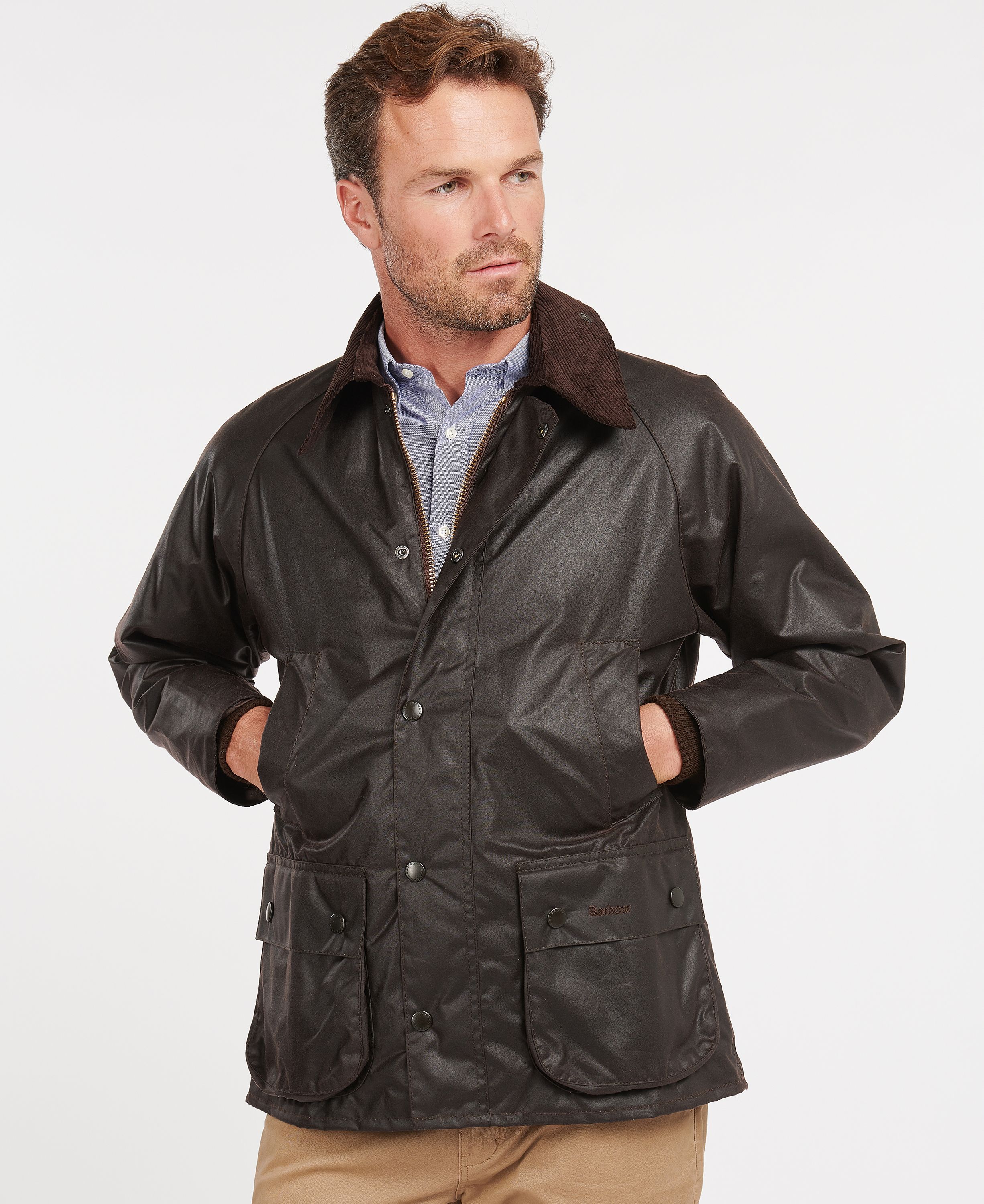 Barbour Bedale Men\'s Waxed Jackets Black | 012846-QVX