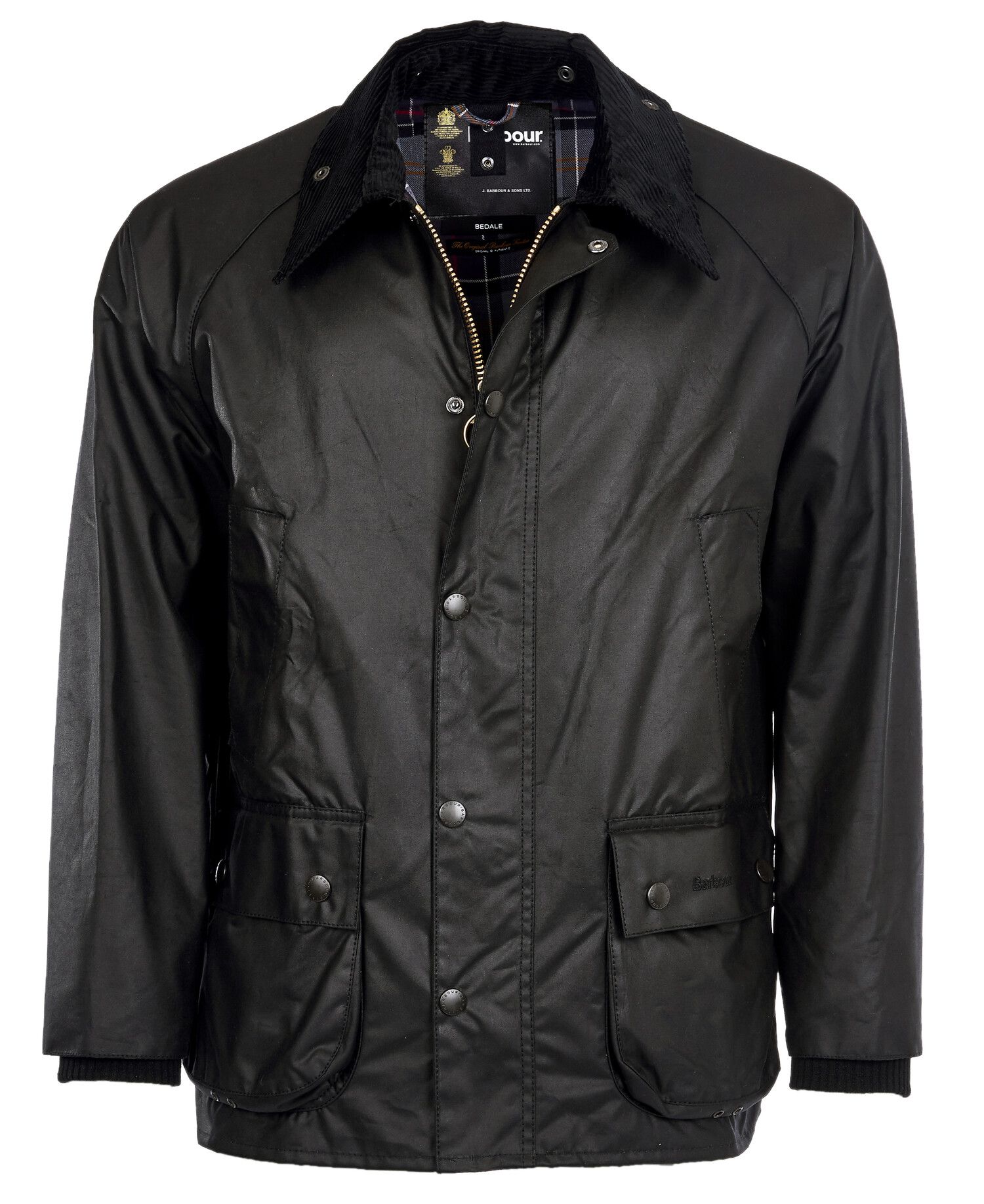 Barbour Bedale Men's Waxed Jackets Black | 798362-NTV