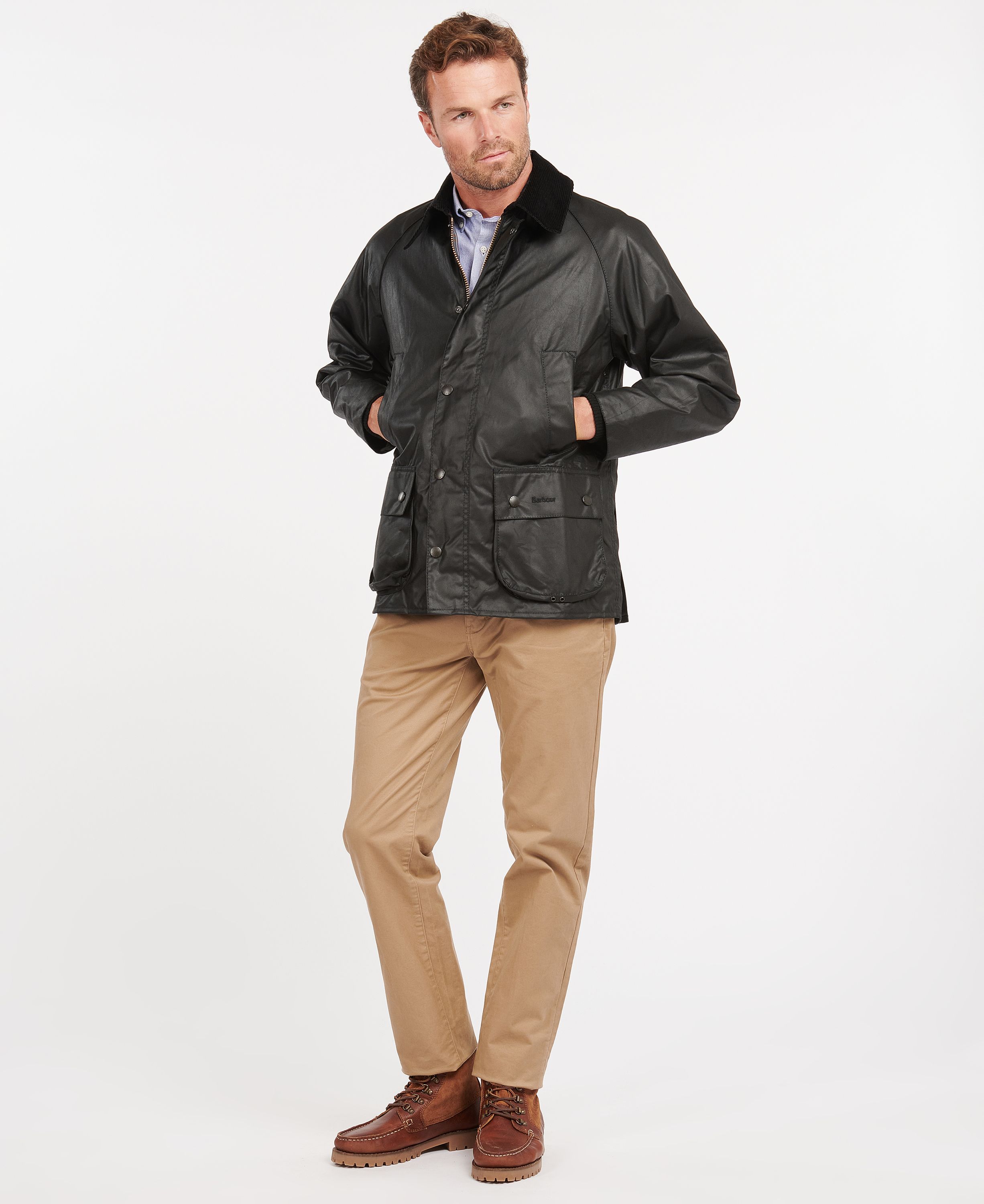 Barbour Bedale Men's Waxed Jackets Black | 798362-NTV