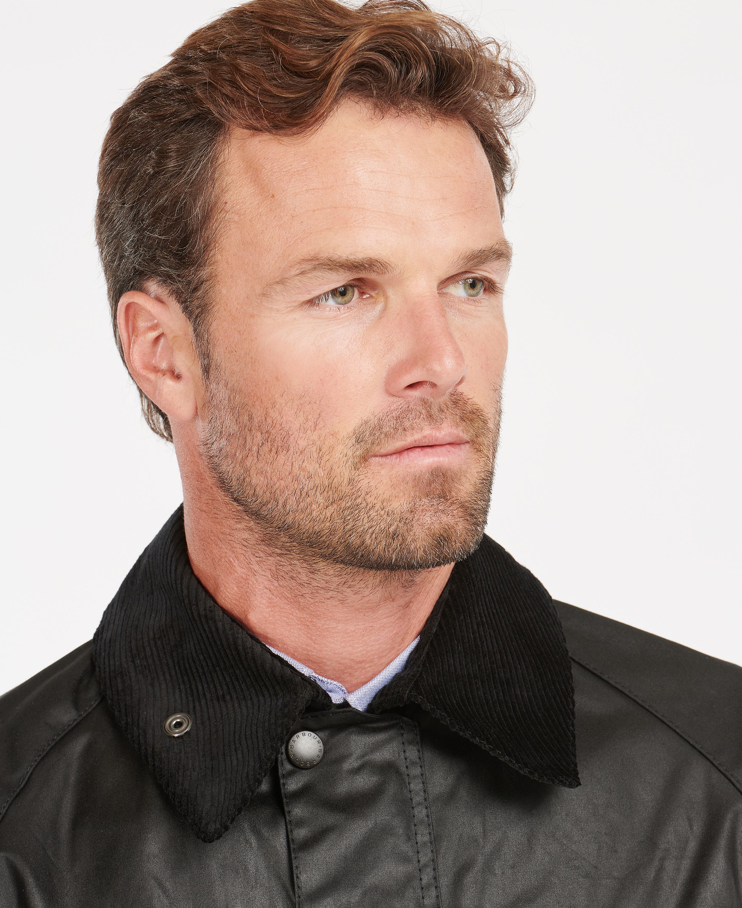 Barbour Bedale Men's Waxed Jackets Black | 798362-NTV