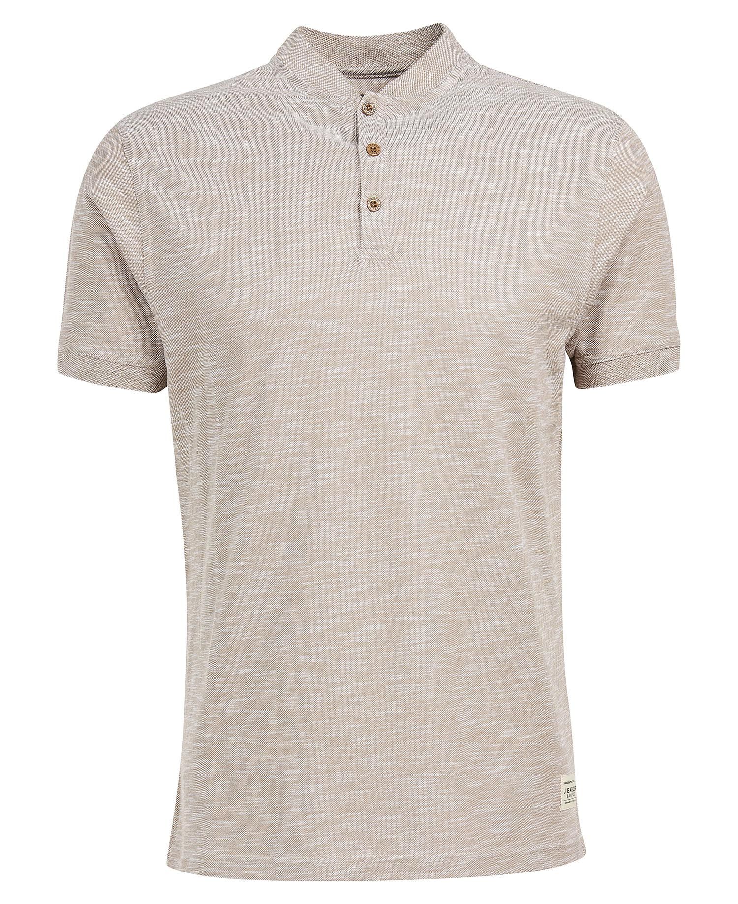 Barbour Belgrave Sport Neck Men's Polo Shirts Brown | 047853-ZDM