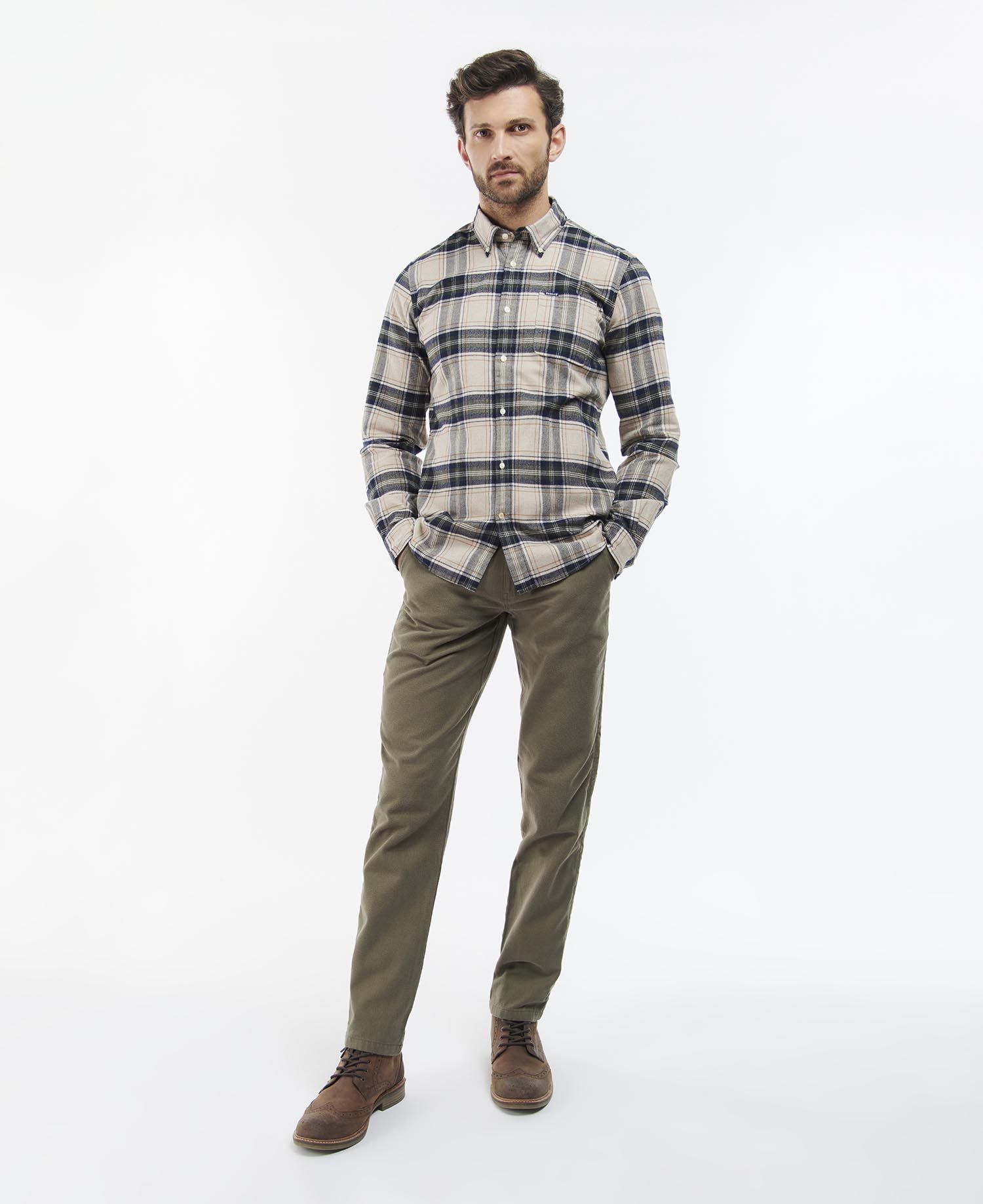 Barbour Betsom Tailored Men's Shirts Red | 160798-LKZ