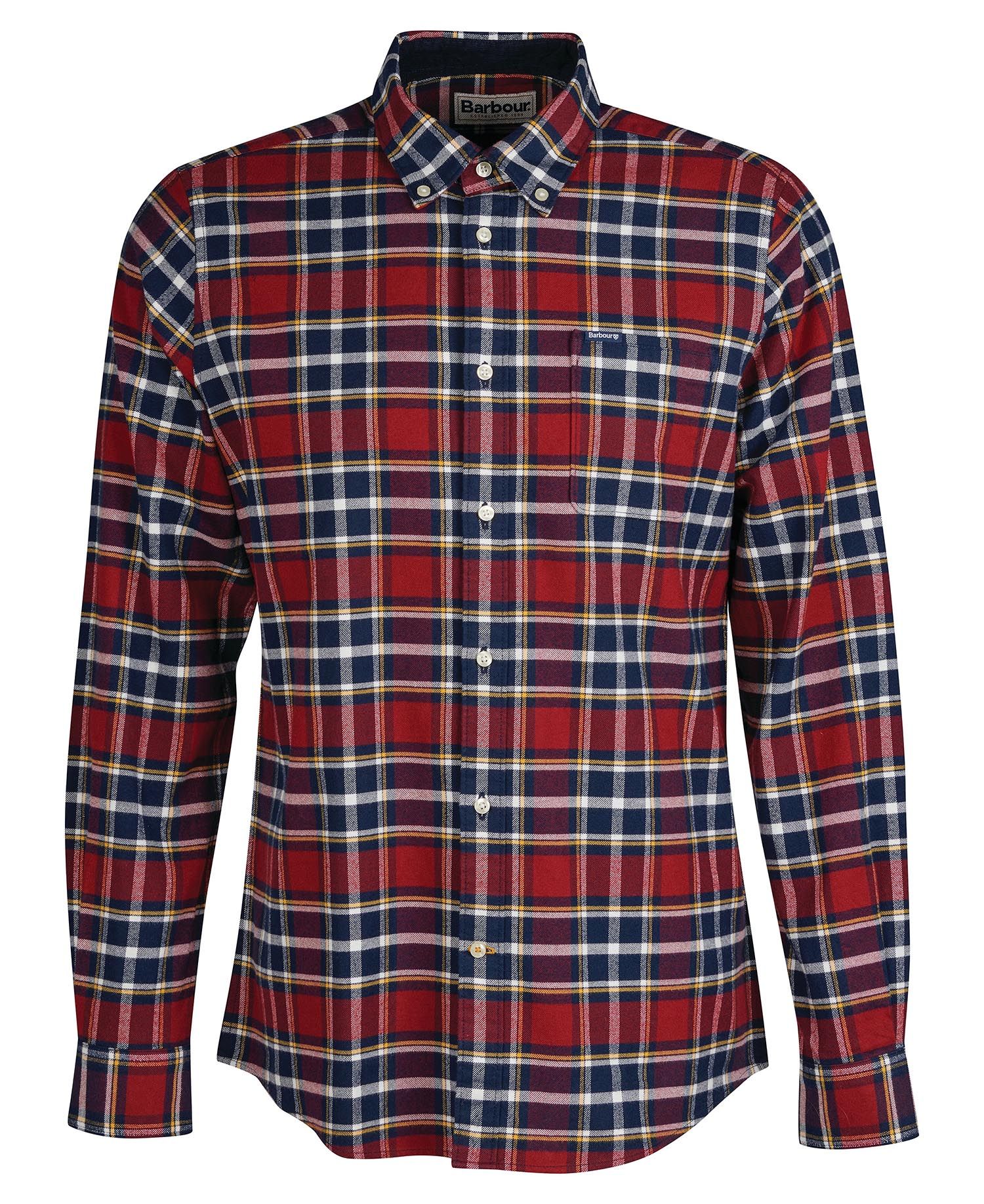 Barbour Betsom Tailored Men's Shirts Red | 293167-JGD