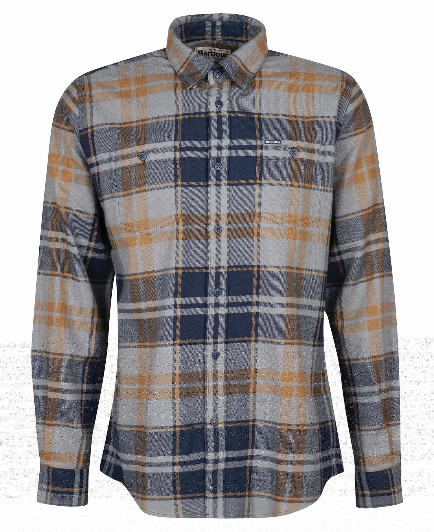 Barbour Bidston Men's Shirts Navy | 274568-THF