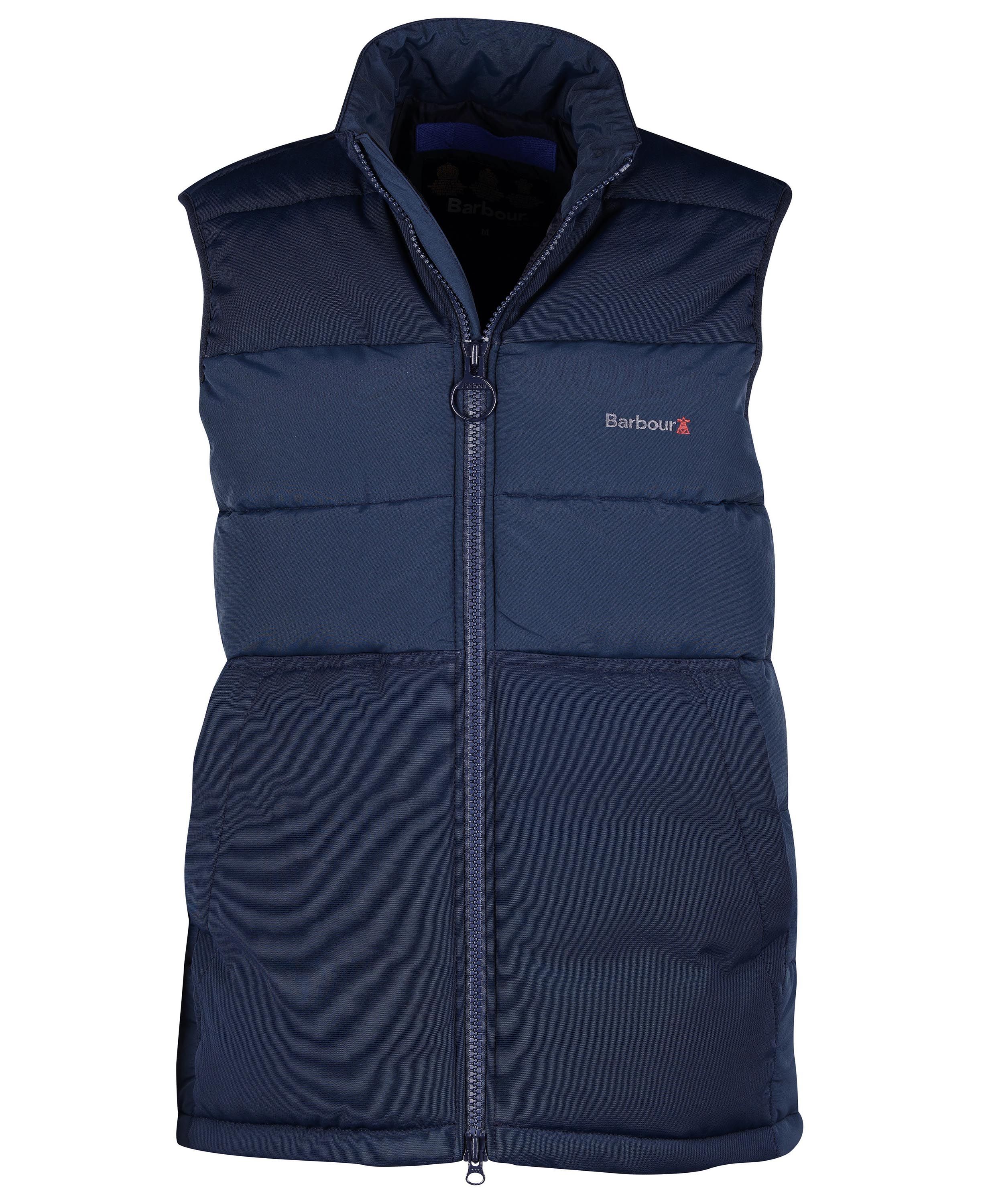 Barbour Bidum Men's Vest Navy | 361745-SHK