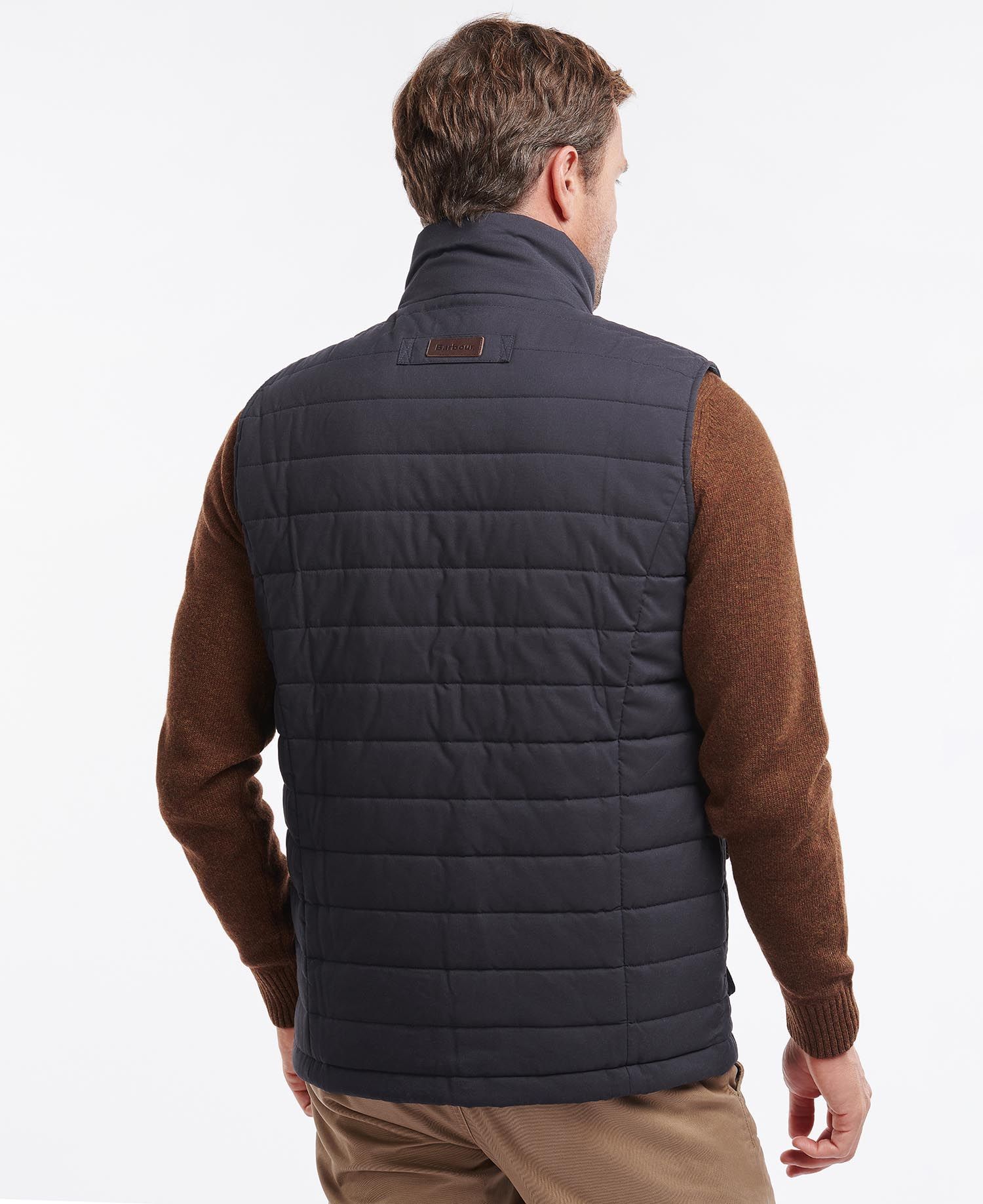 Barbour Bradford Men's Vest Navy | 624178-AEX