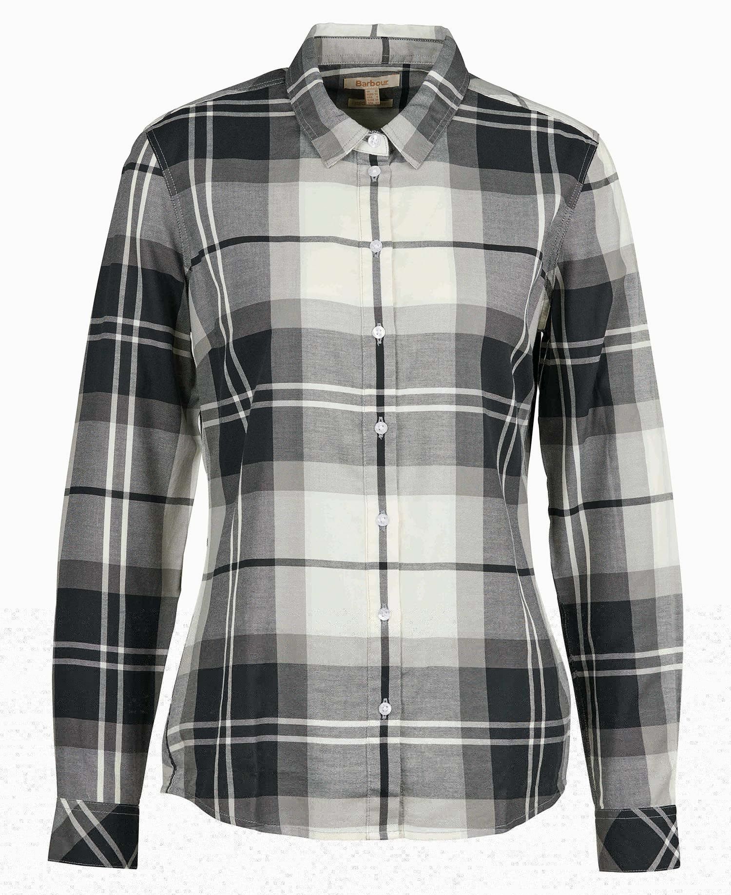 Barbour Bredon Women's Shirts Black / White | 729813-DPL