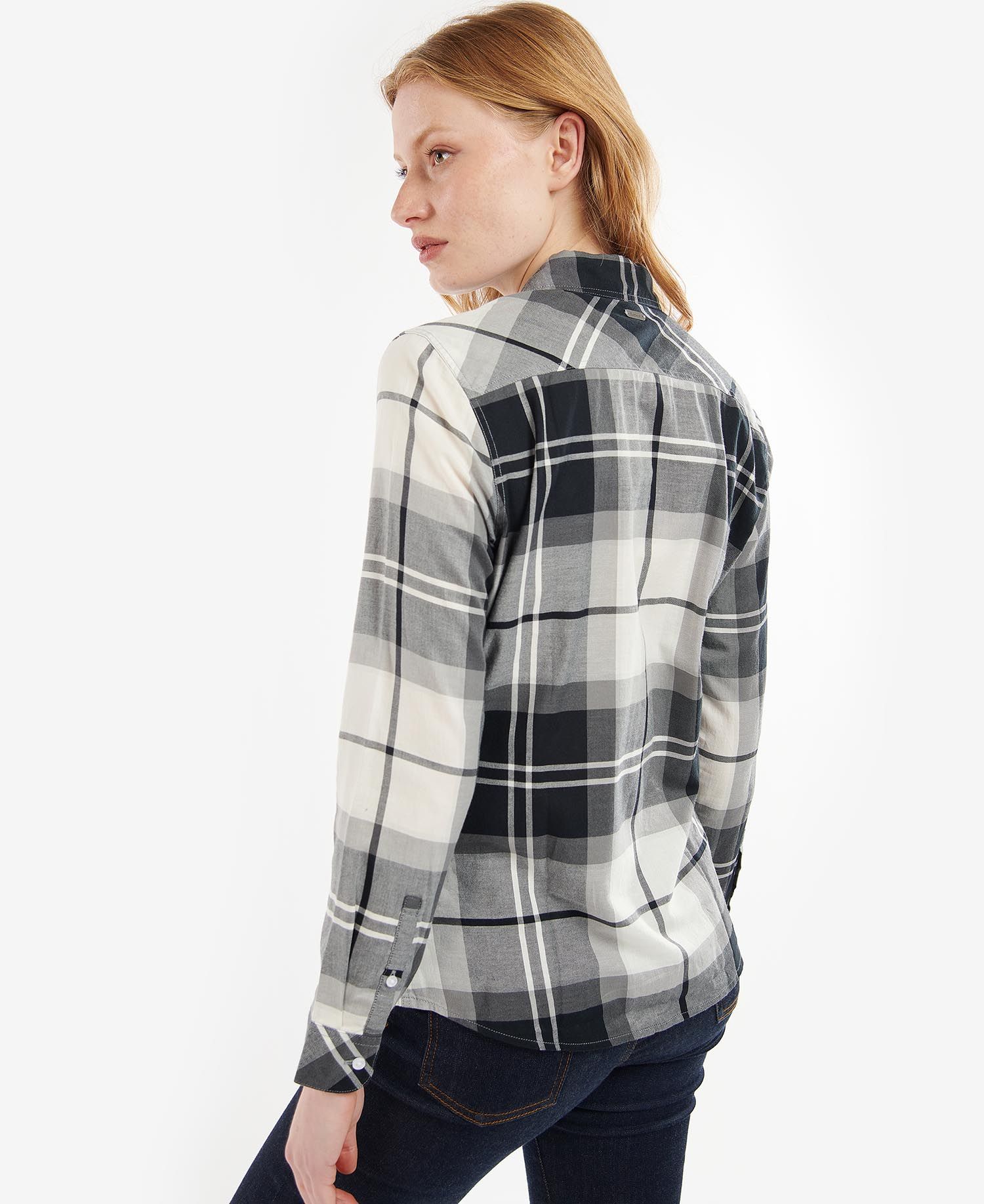 Barbour Bredon Women's Shirts Black / White | 729813-DPL