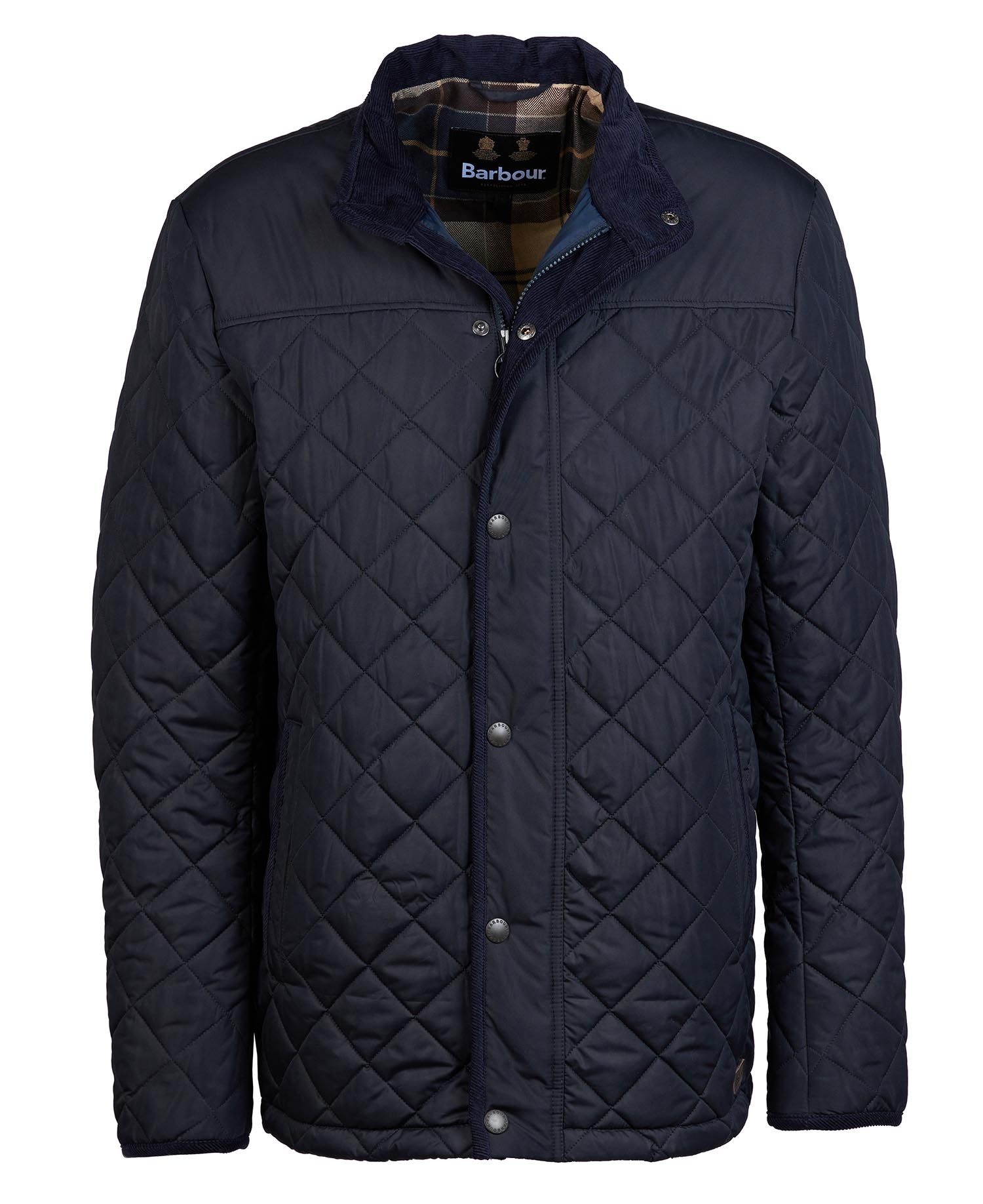 Barbour Brendon Men's Quilted Jackets Navy | 948567-CZF