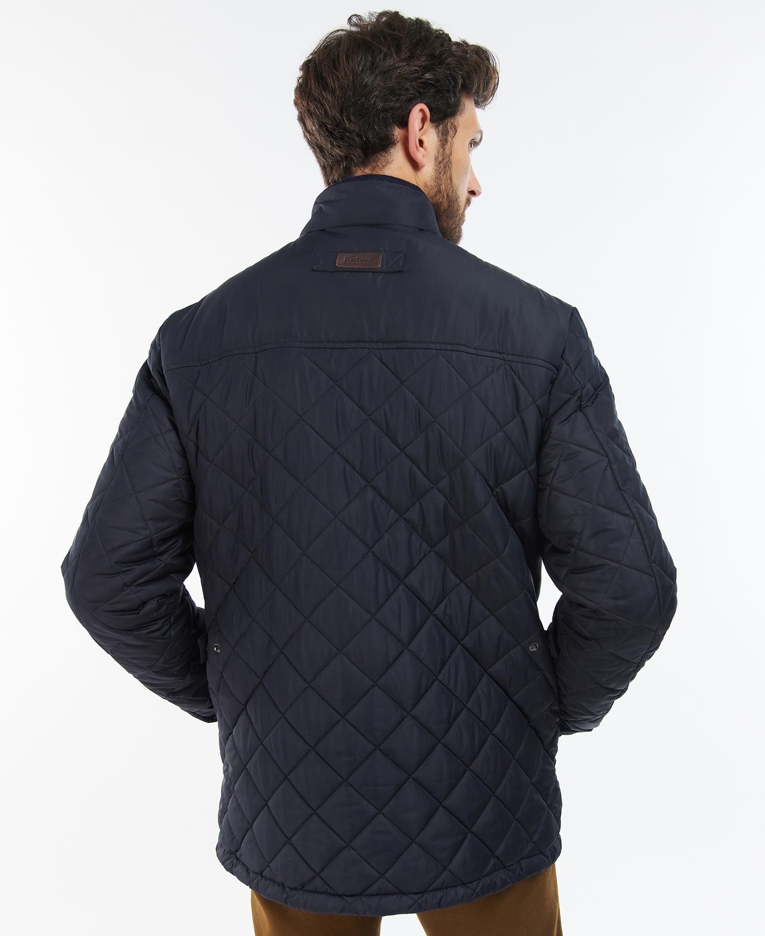 Barbour Brendon Men's Quilted Jackets Navy | 948567-CZF