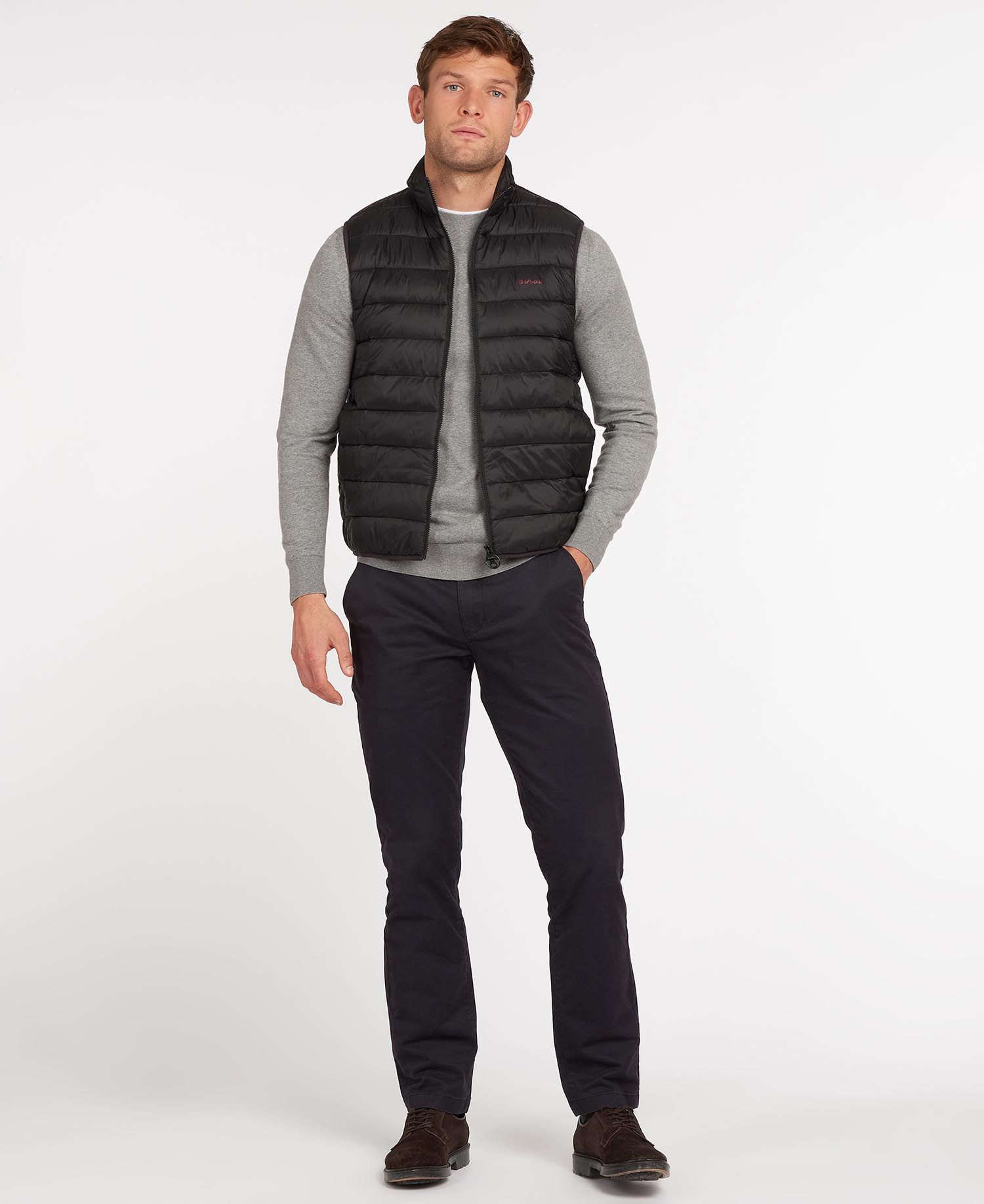 Barbour Bretby Men's Vest Black | 320914-SRQ