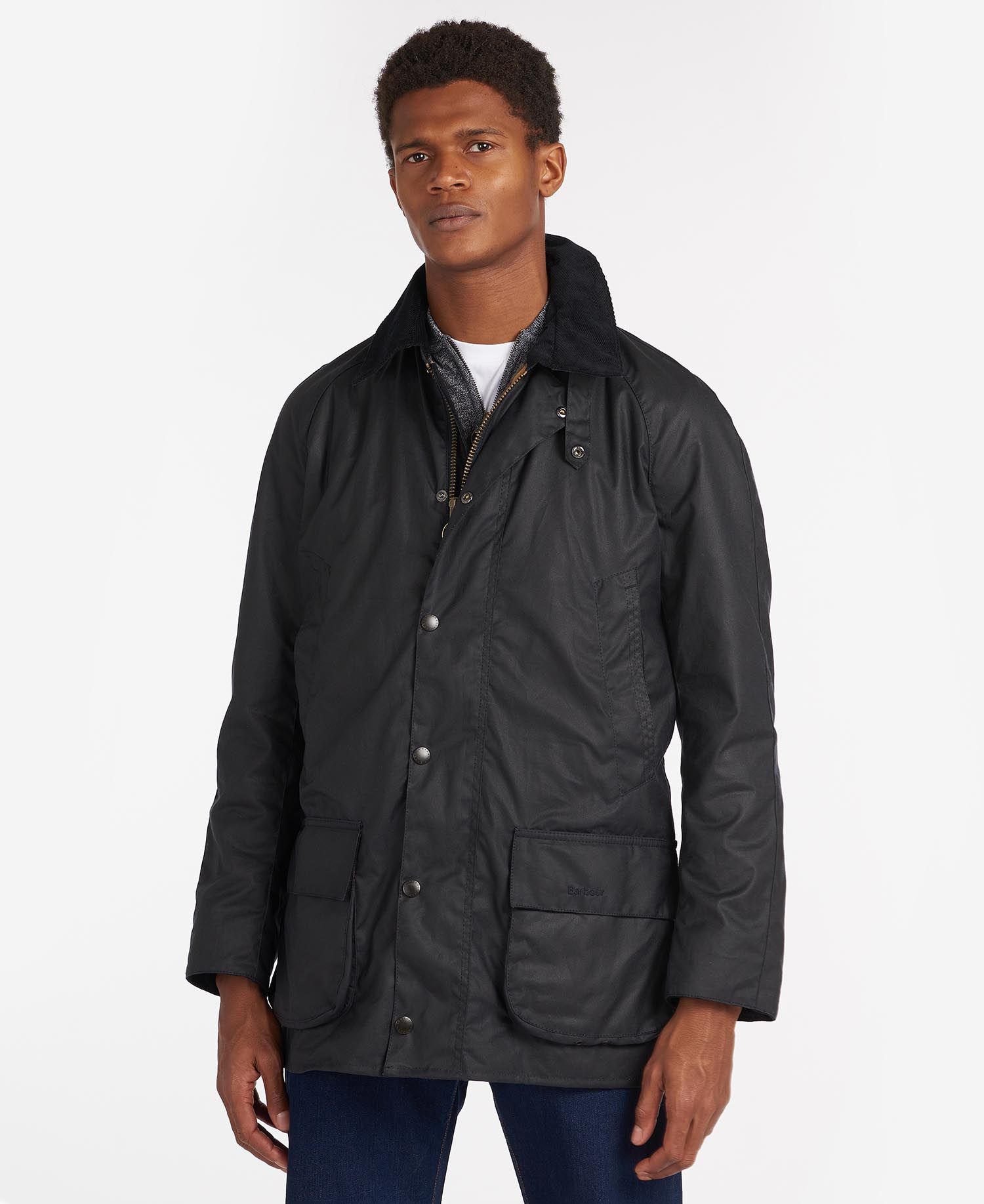 Barbour Bristol Men\'s Waxed Jackets Navy | 087641-REQ