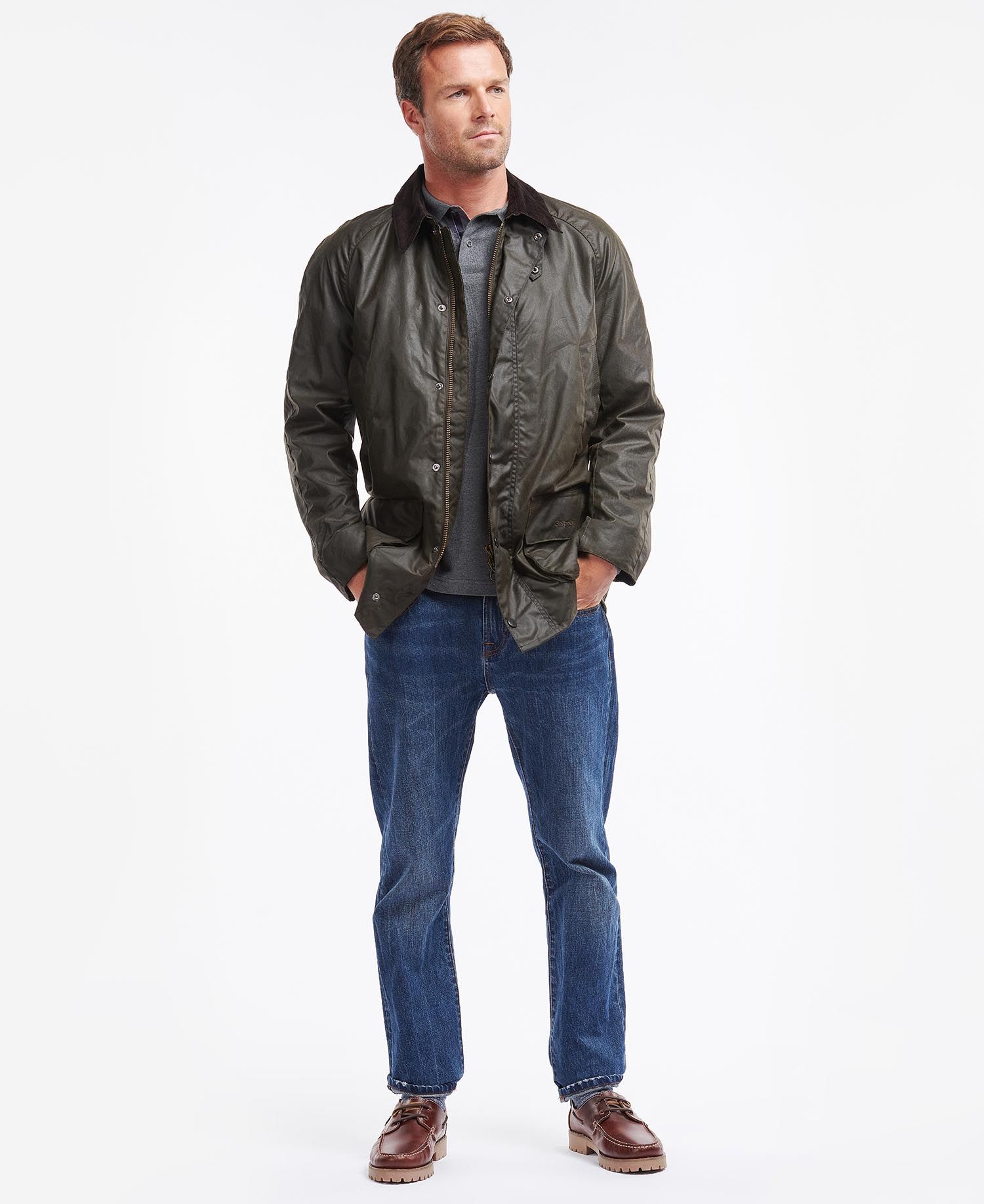 Barbour Bristol Men's Waxed Jackets Navy | 904326-DXV