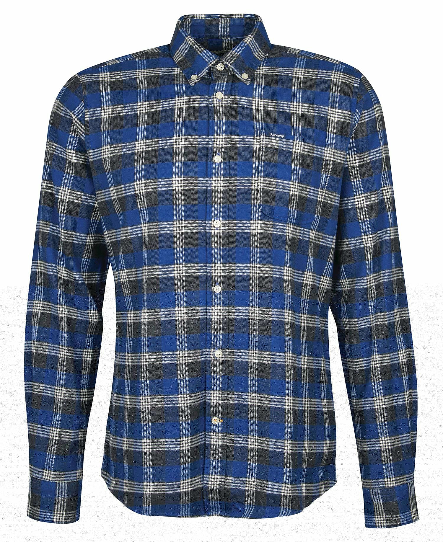 Barbour Brockwell Tailored Fit Men's Shirts Blue | 680721-JRF