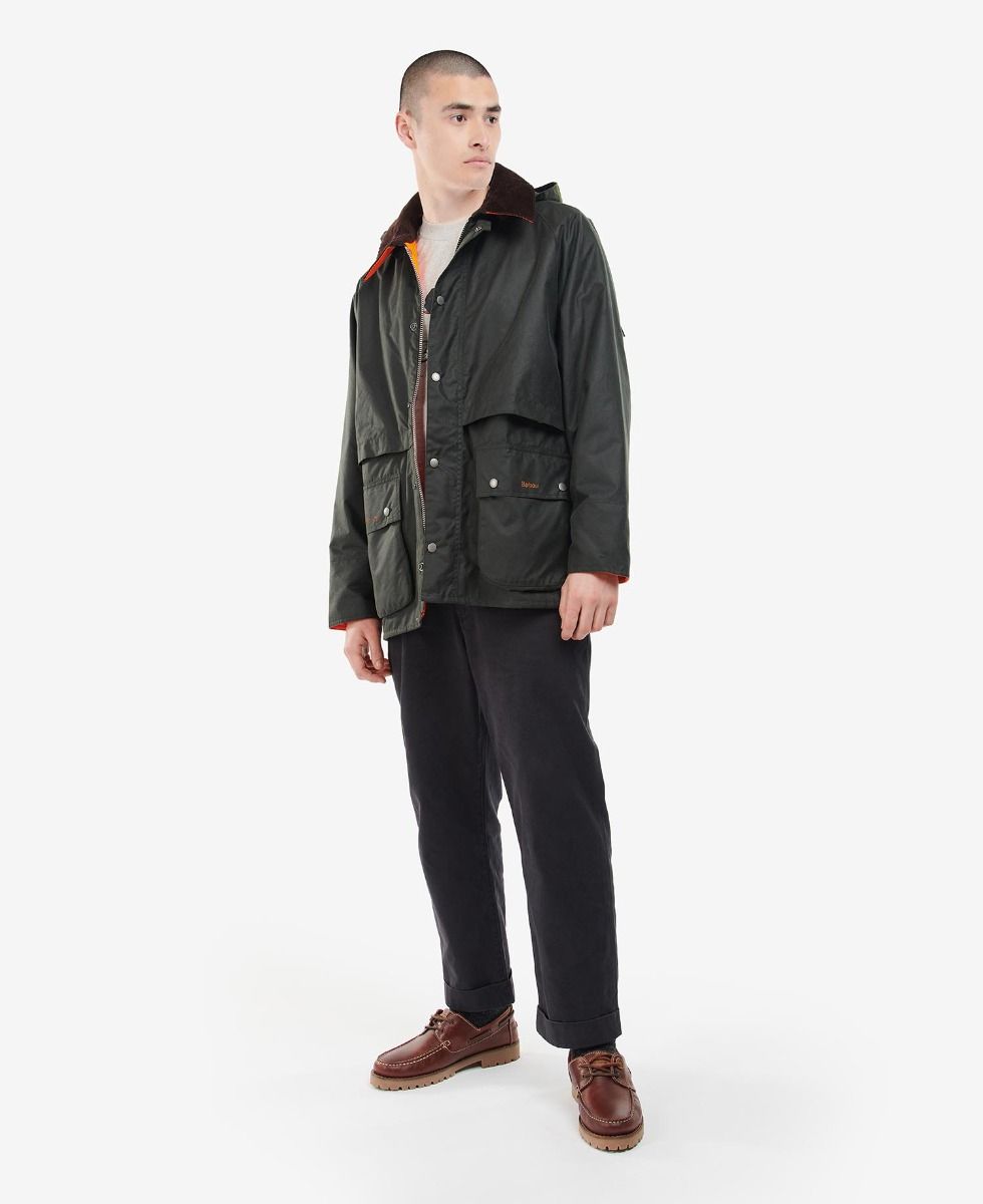 Barbour Brompton Bromdale Men's Waxed Jackets Olive | 817365-TIS