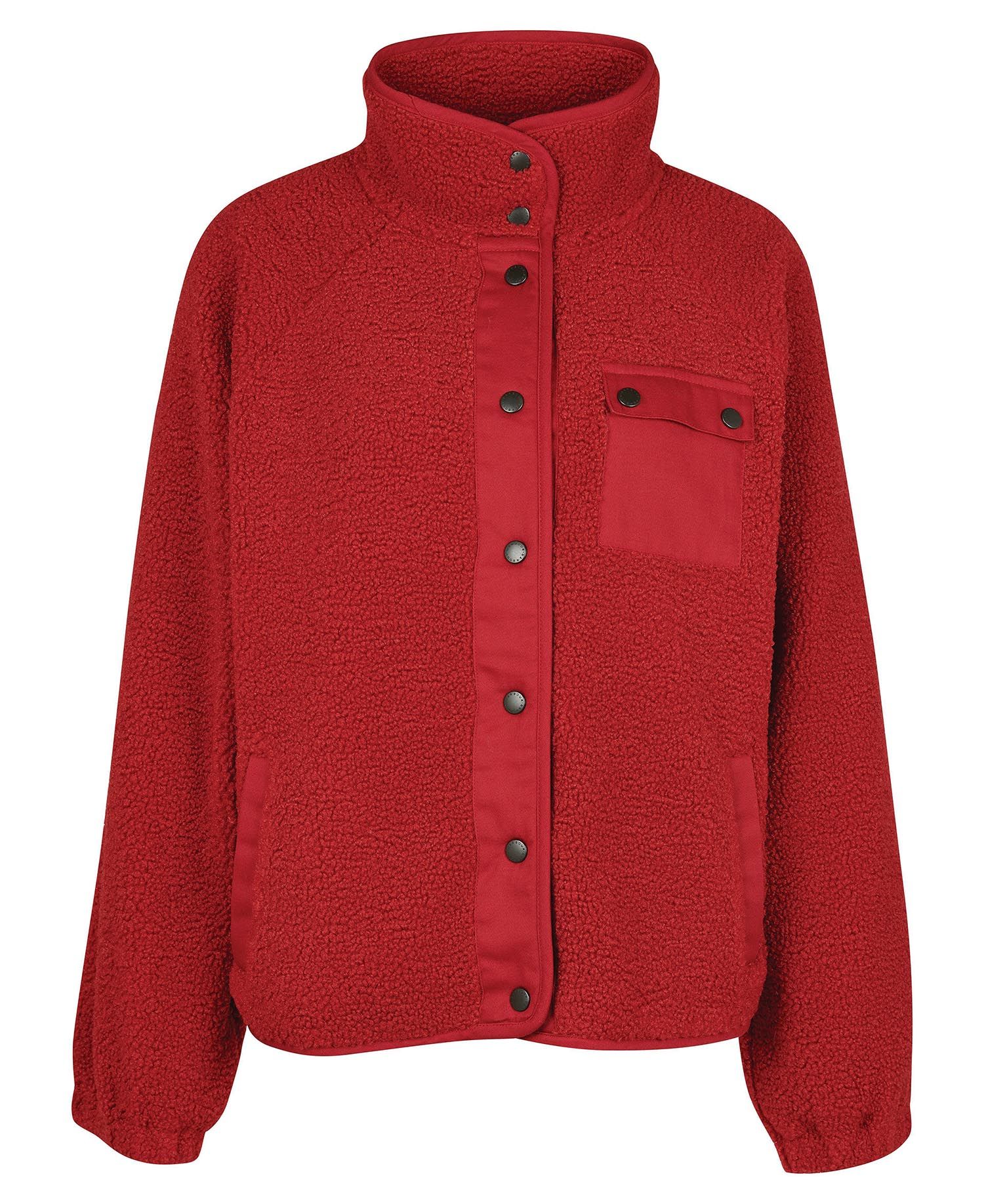 Barbour Callaly Fleece Women's Sweatshirts Red | 603128-PNA