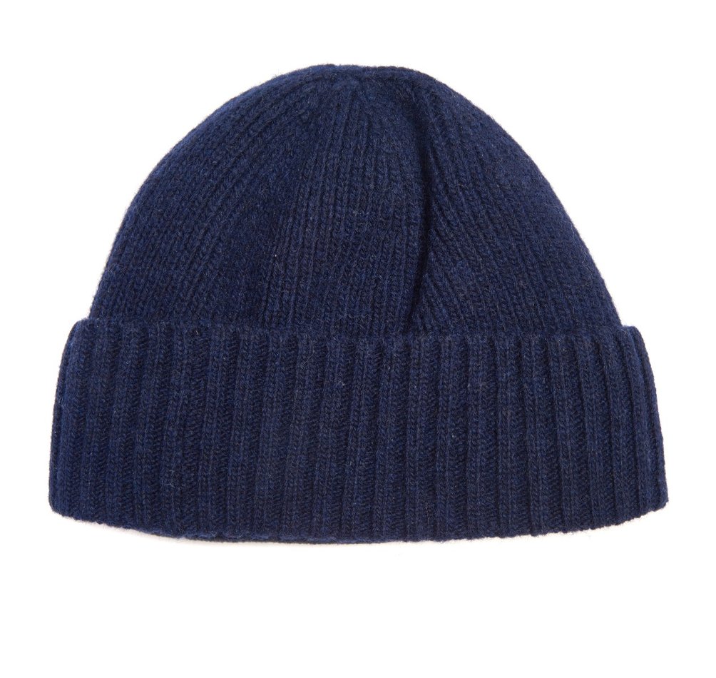 Barbour Carlton Men's Beanie Navy | 726190-KUO