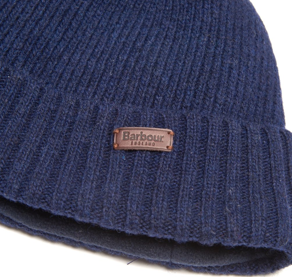 Barbour Carlton Men's Beanie Navy | 726190-KUO