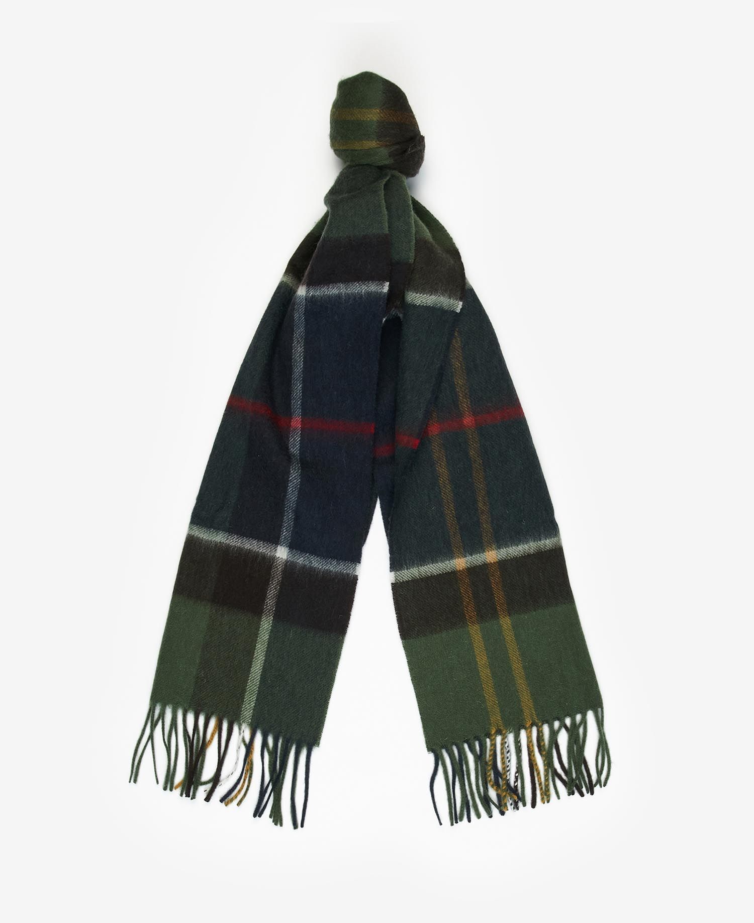 Barbour Carrbridge Tartan Men's Scarves Navy / Olive | 841739-VGX