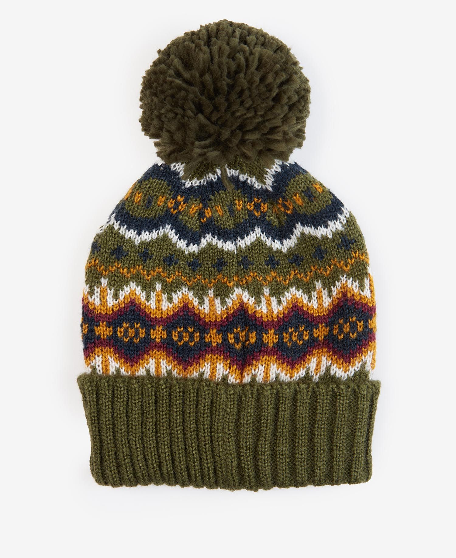 Barbour Case Fairisle Men's Beanie Olive | 417280-NRB