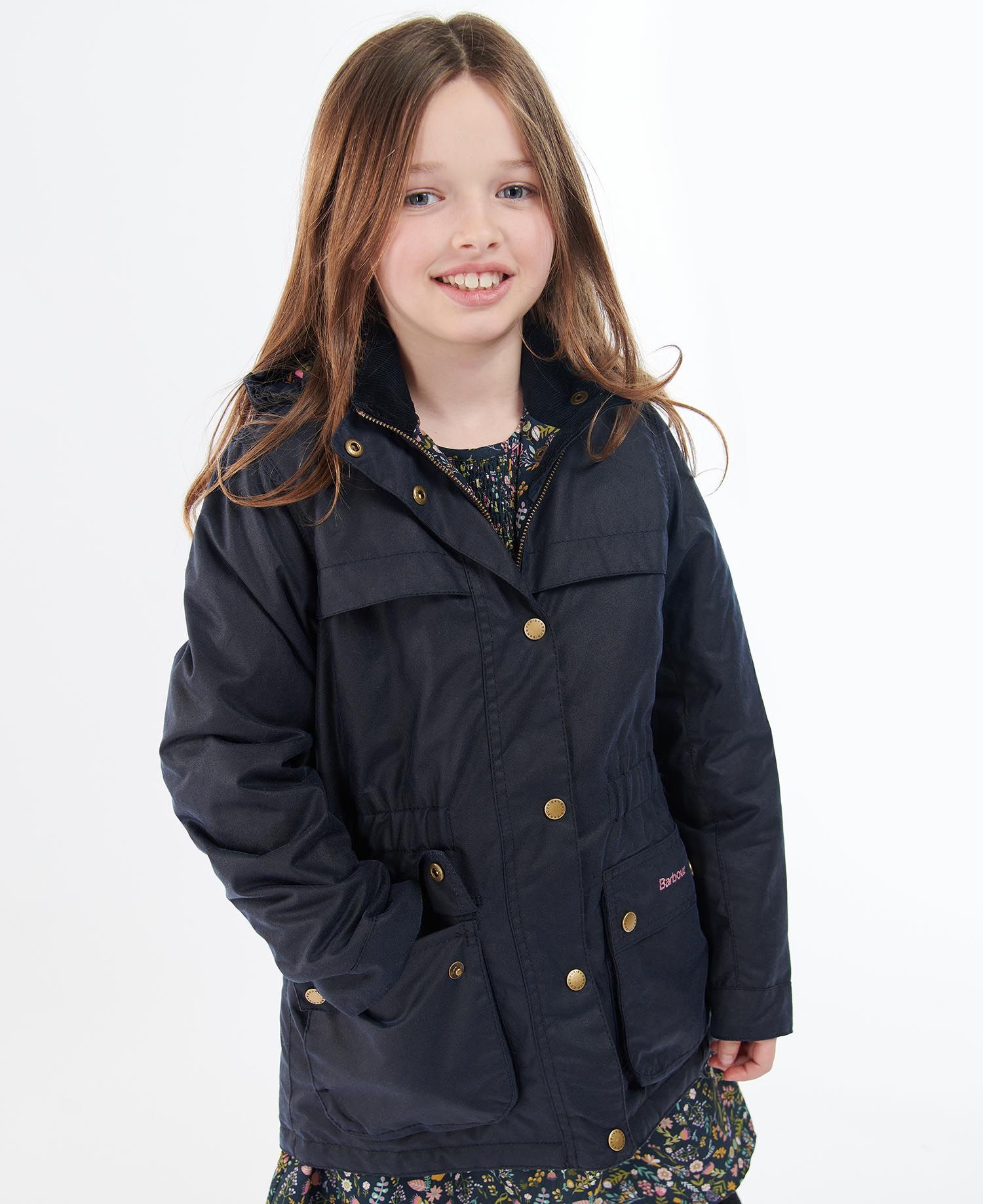 Barbour Cassley Kids' Jackets Navy | 948571-LEH