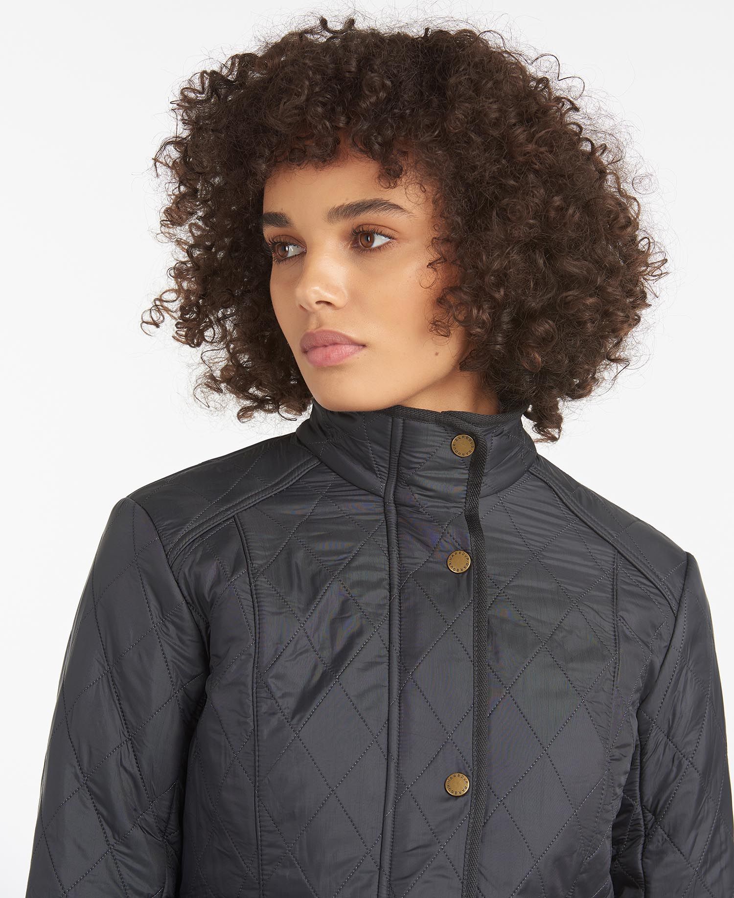 Barbour Cavalry Polarquilt Women's Quilted Jackets Black | 238914-AOG