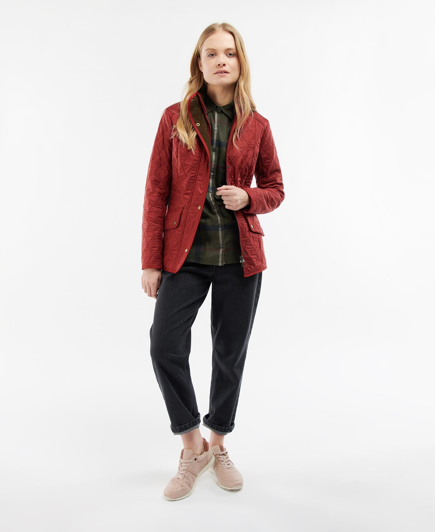 Barbour Cavalry Polarquilt Women's Quilted Jackets Red | 572061-PMF