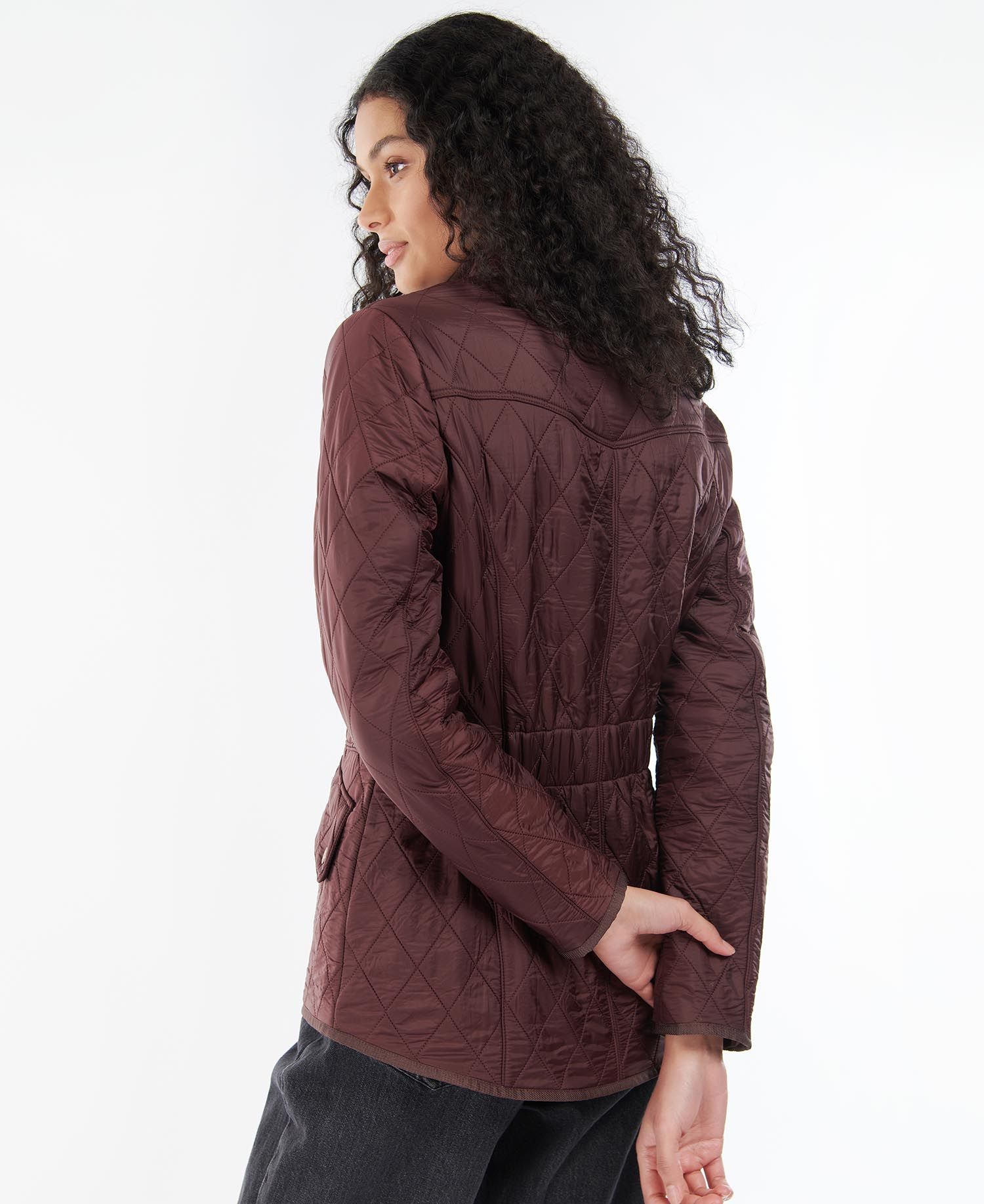 Barbour Cavalry Polarquilt Women's Quilted Jackets Burgundy | 803216-XRZ