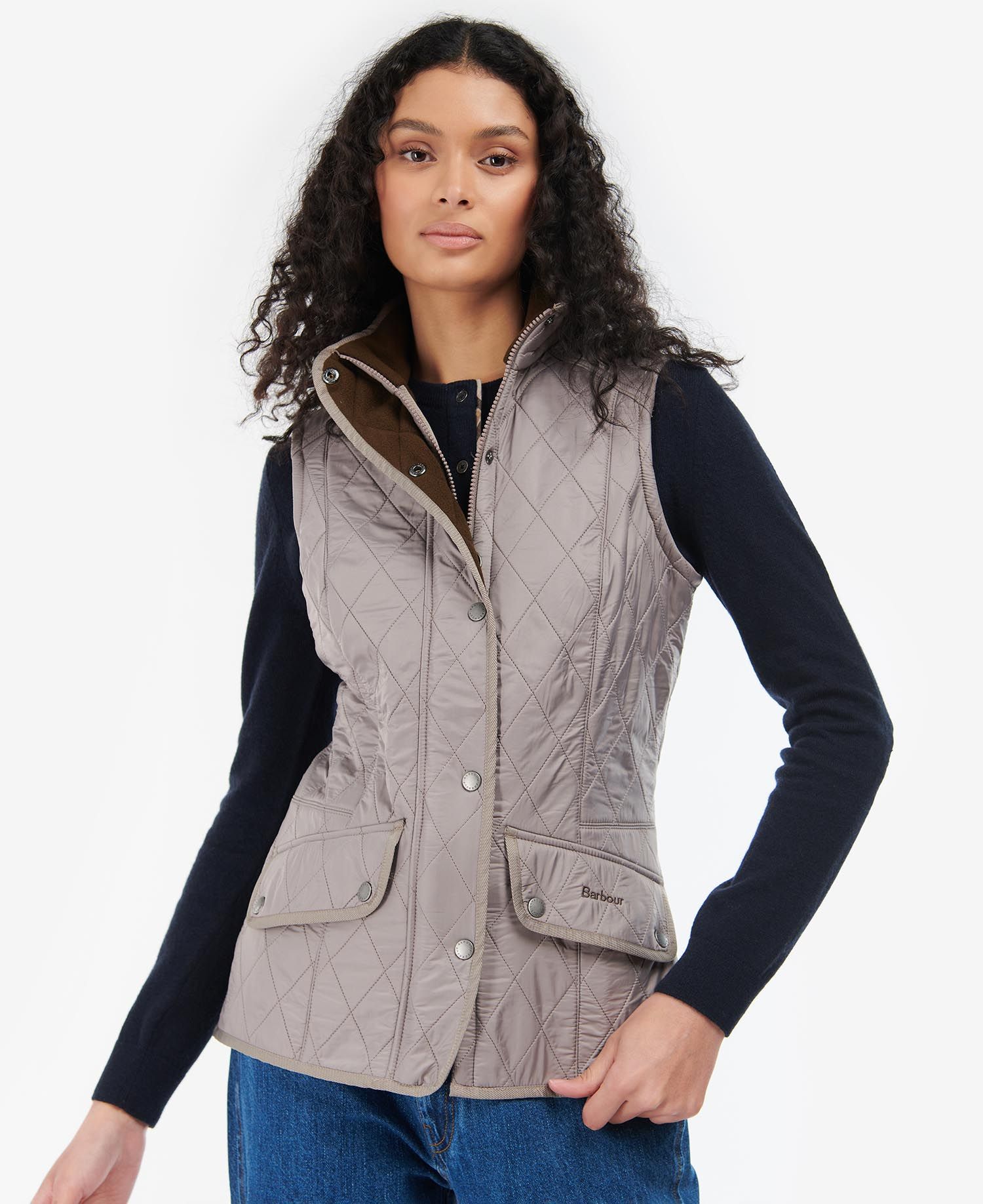 Barbour Cavalry Women's Vest Grey | 694327-JMI