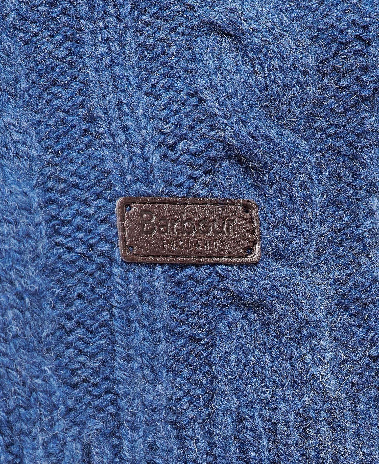 Barbour Chunky Cable Crew Men's Sweatshirts Blue | 641970-TXG