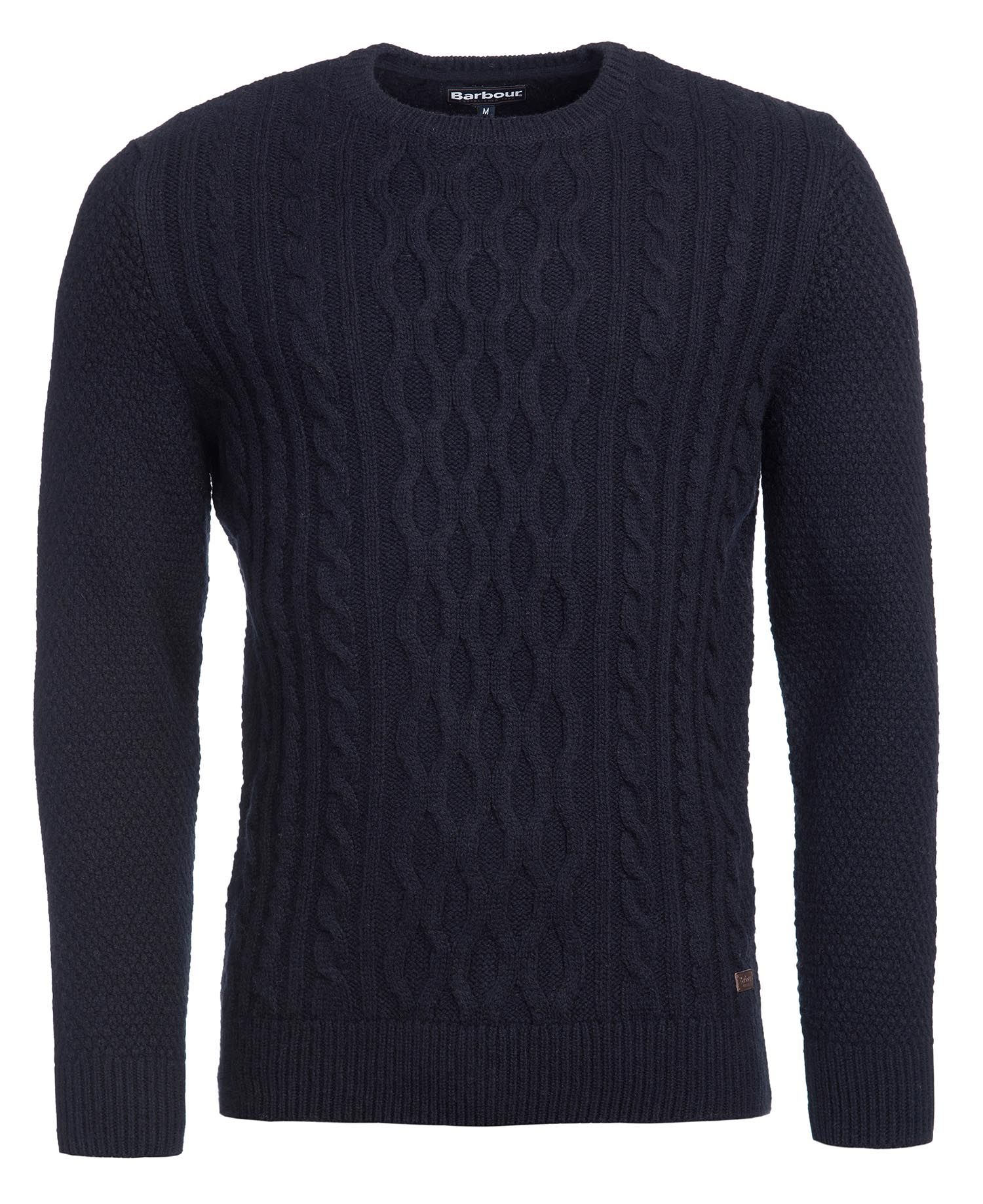 Barbour Chunky Cable Men's Sweaters Navy | 039251-FRH