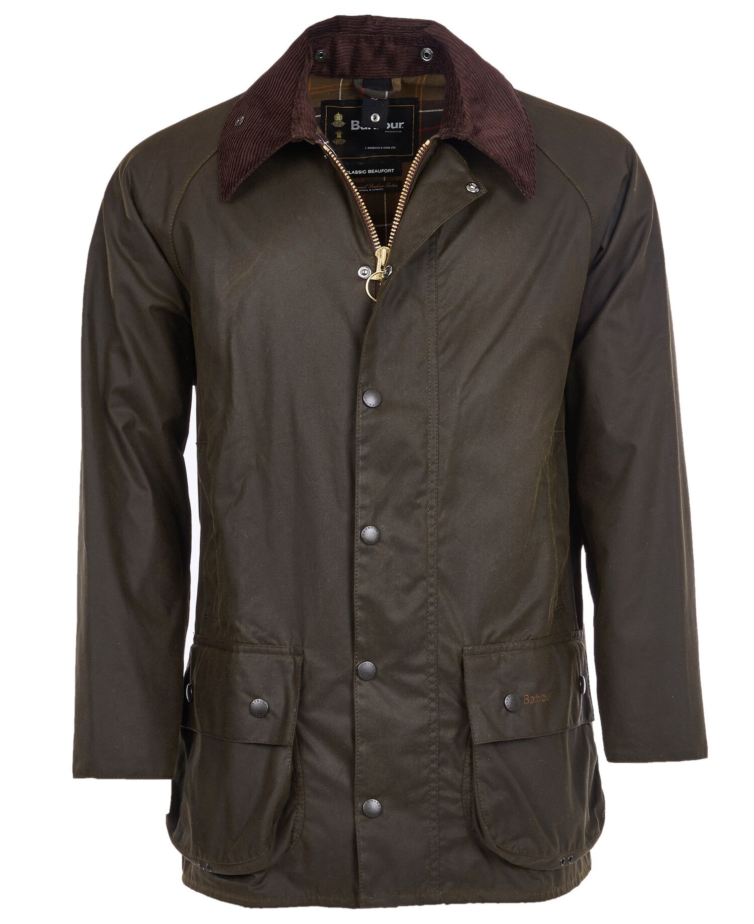 Barbour Classic Beaufort Men's Waxed Jackets Olive | 701452-IFN