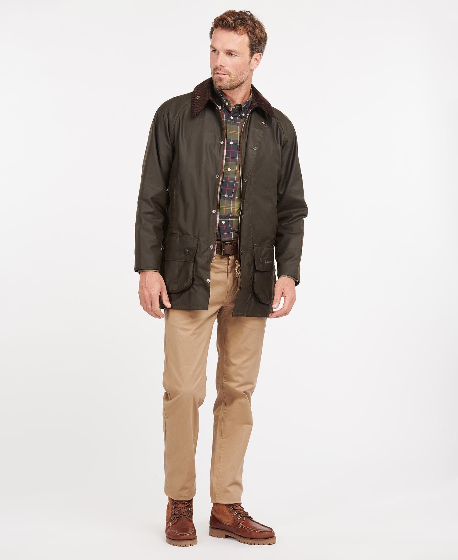 Barbour Classic Beaufort Men's Waxed Jackets Olive | 701452-IFN