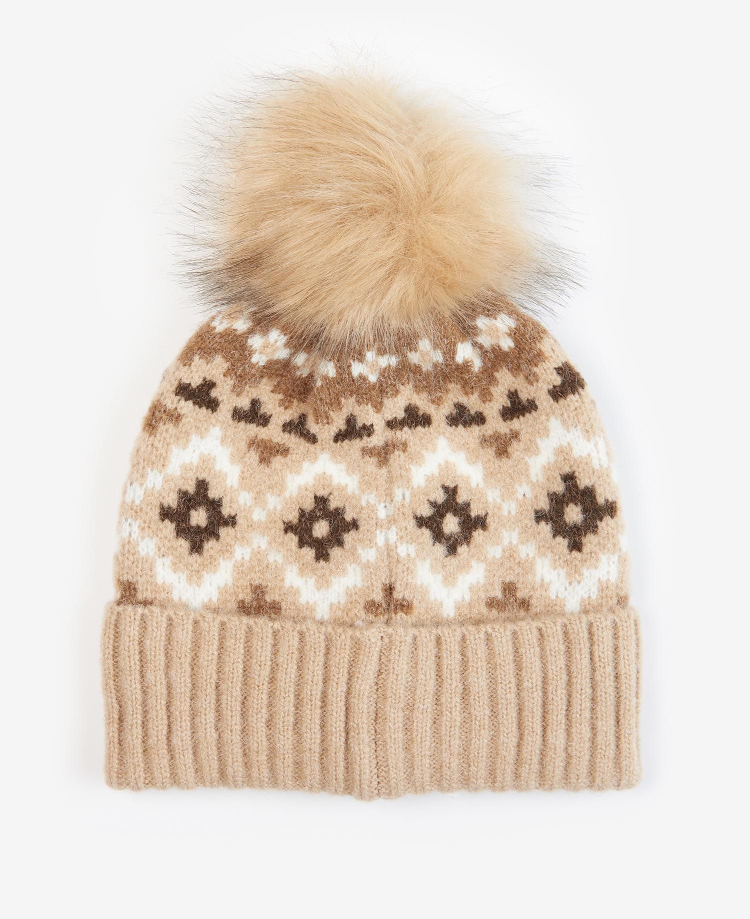 Barbour Claudia Fairisle Women's Beanie Brown | 927513-BFI