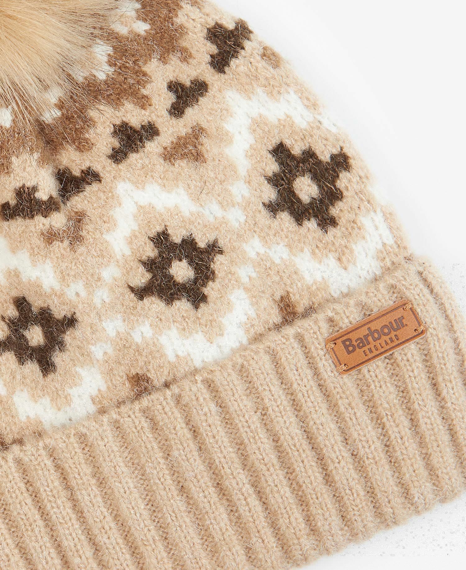 Barbour Claudia Fairisle Women's Beanie Brown | 927513-BFI