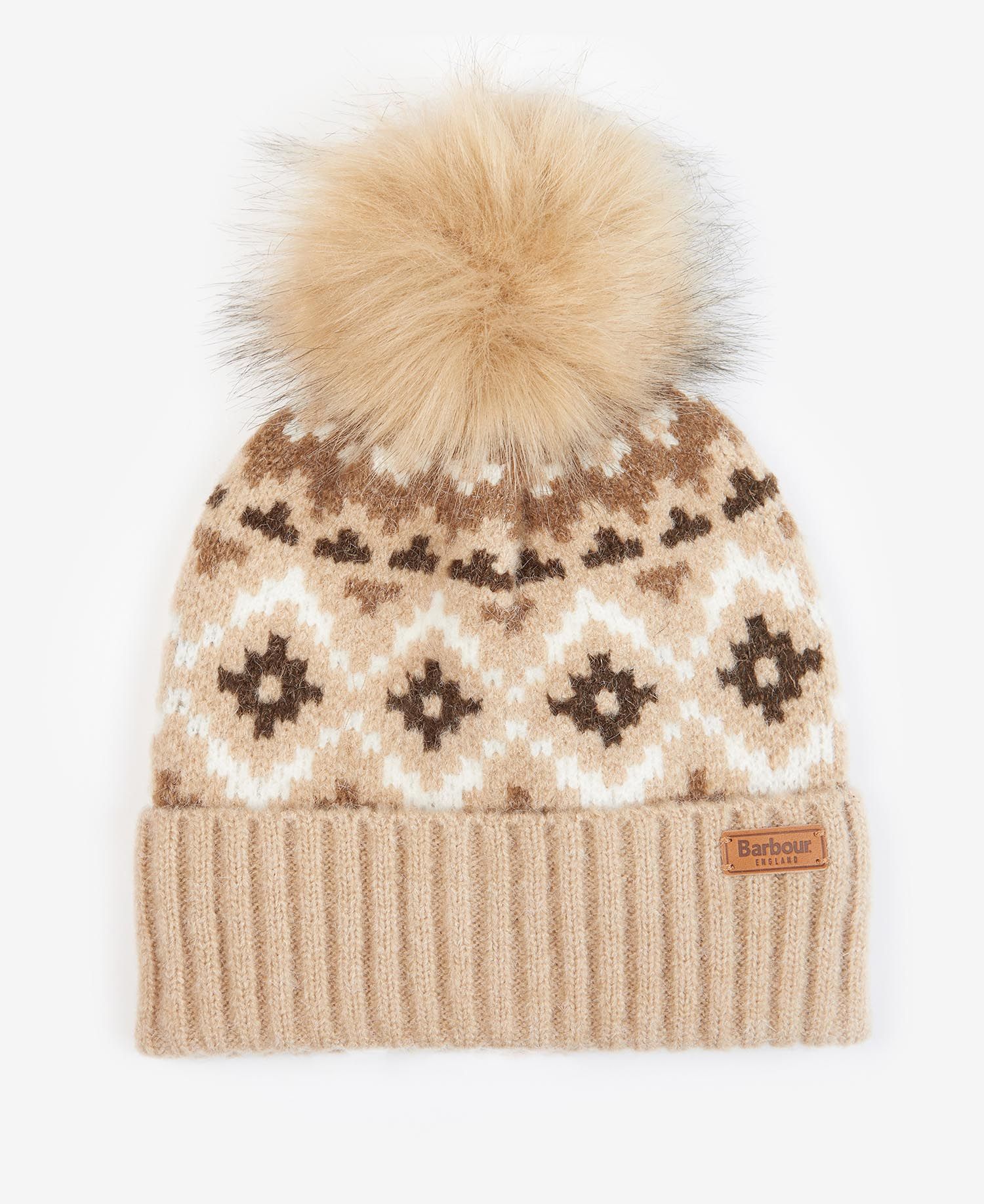 Barbour Claudia Fairisle Women\'s Beanie Brown | 927513-BFI