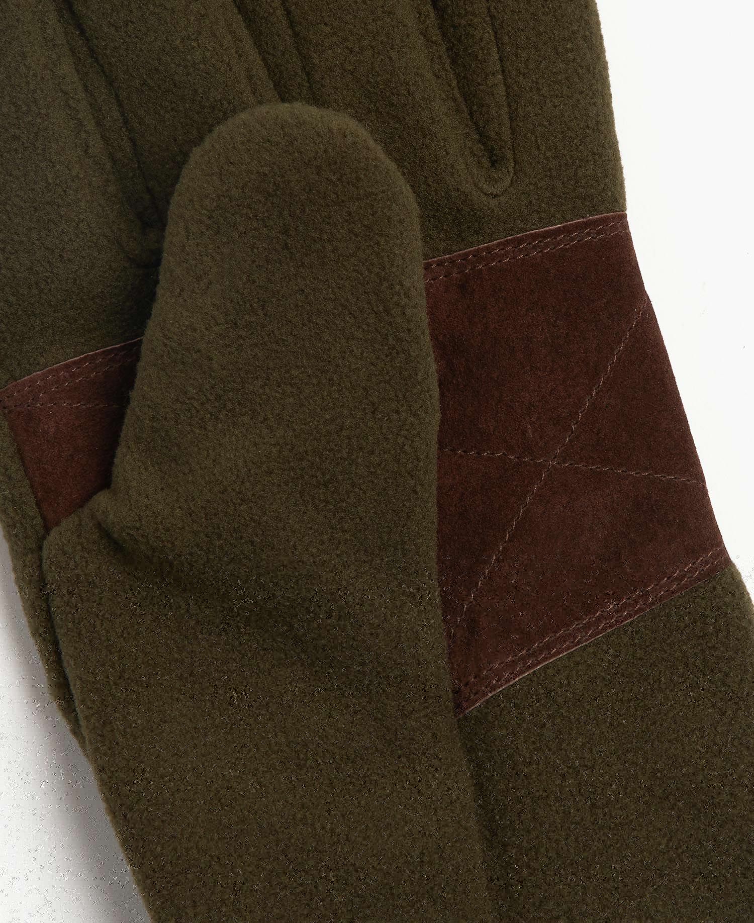 Barbour Coalford Fleece Men's Gloves Black | 950824-ZGS