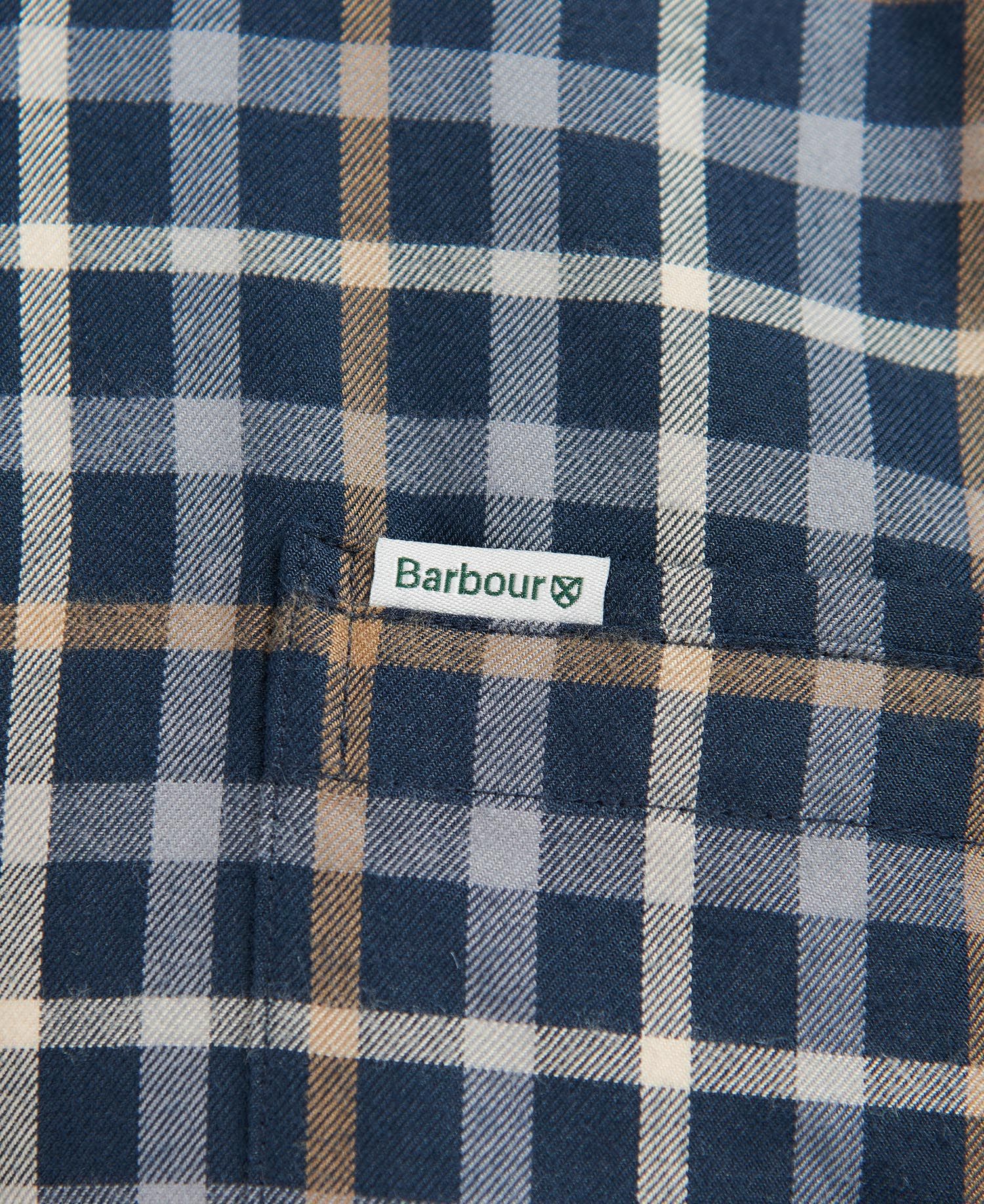 Barbour Coll Thermo Men's Shirts Blue | 617390-ADF