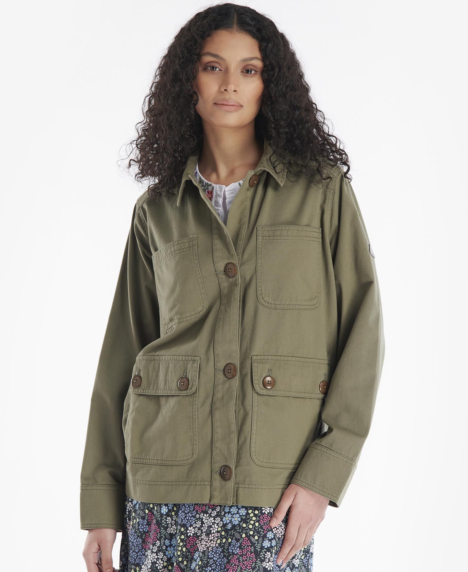 Barbour Coltsfoot Women\'s Casual Jackets Olive | 529438-ATR