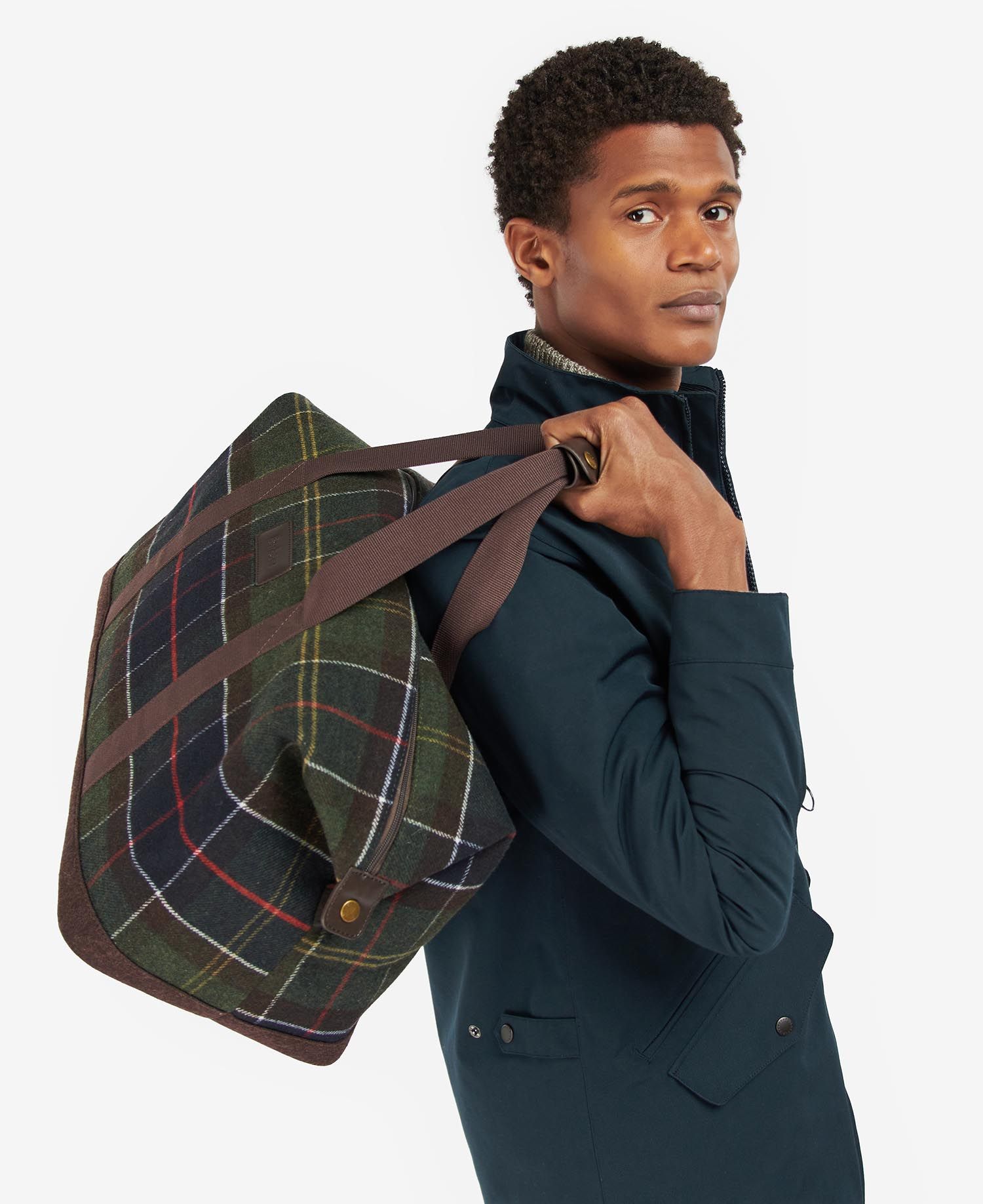 Barbour Cree Tartan Men\'s Luggage Bags Multicolor | 072489-TLH