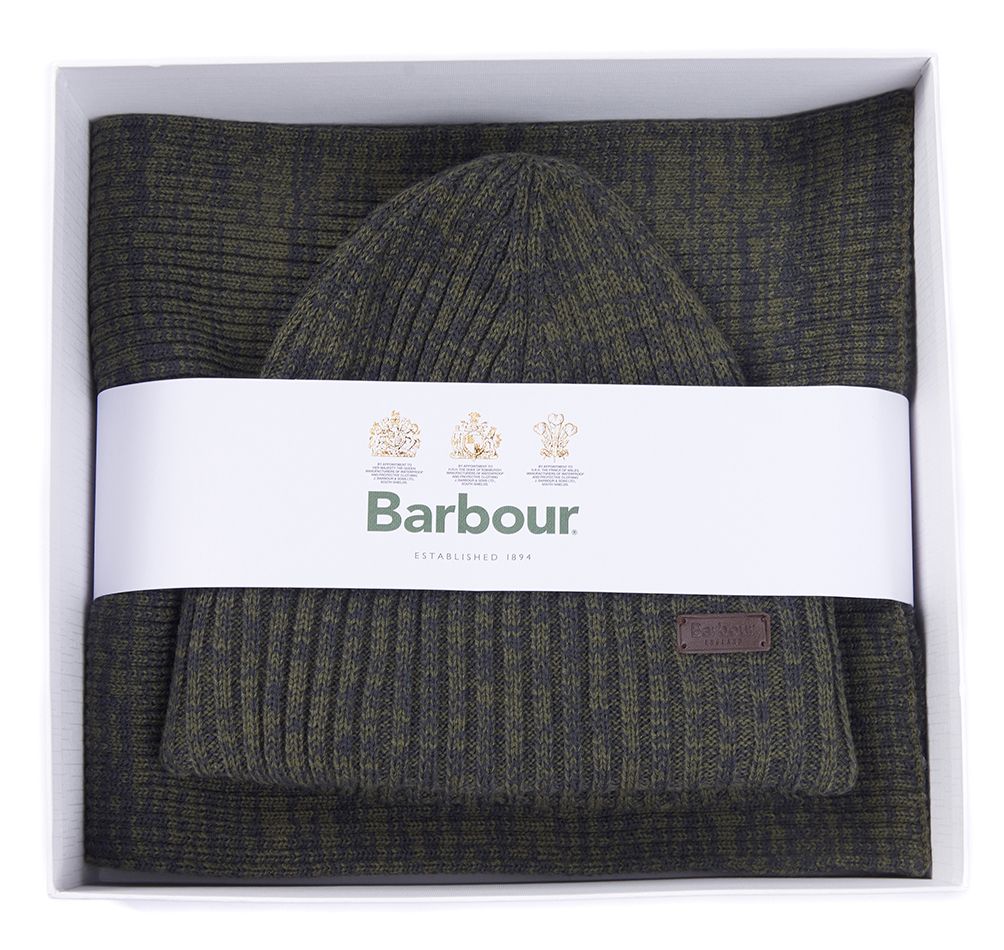 Barbour Crimdon and Gift Set Men's Scarves Navy | 670418-YXT