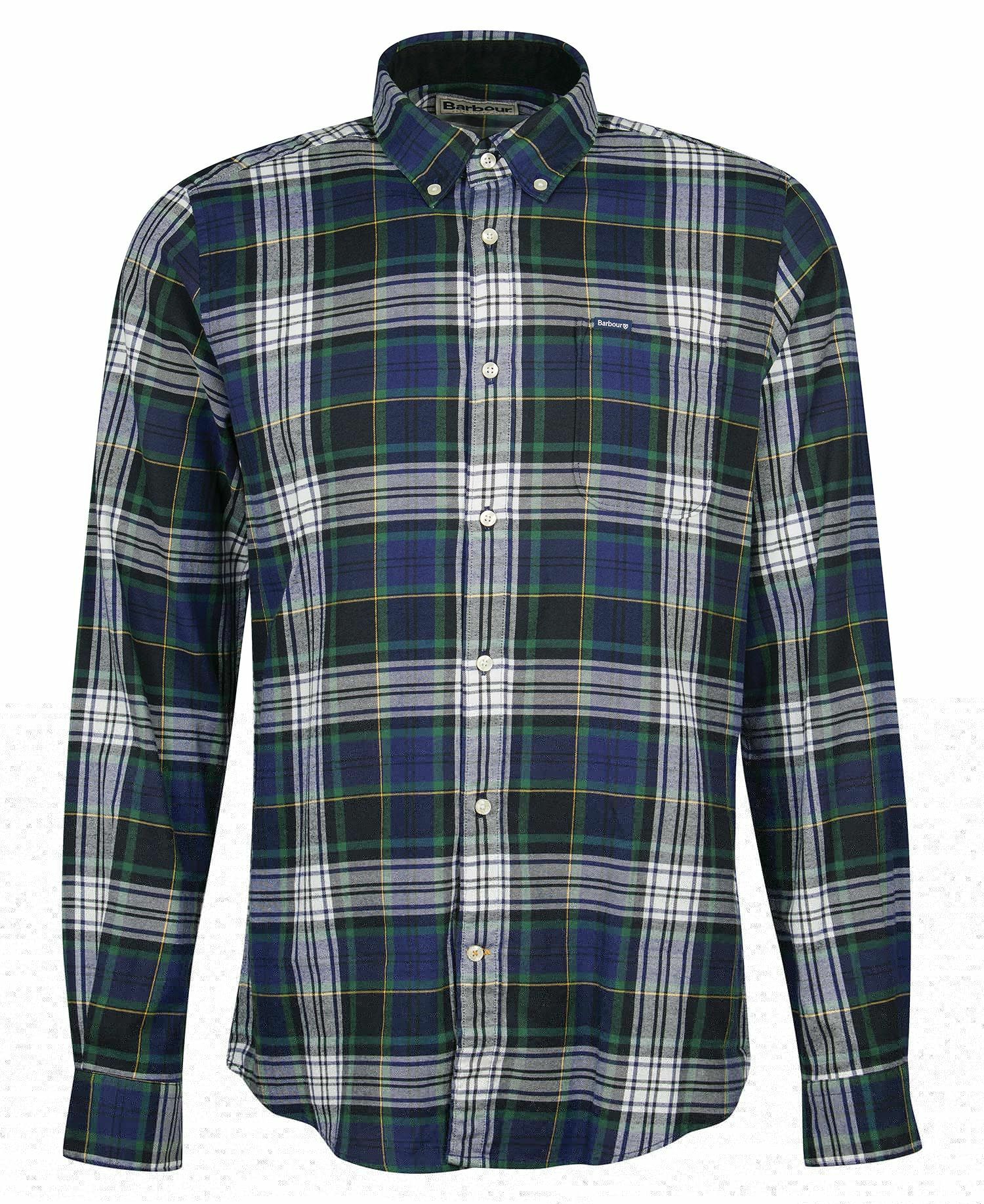 Barbour Crossfell Tailored Men's Shirts Deep Blue | 081963-EXC